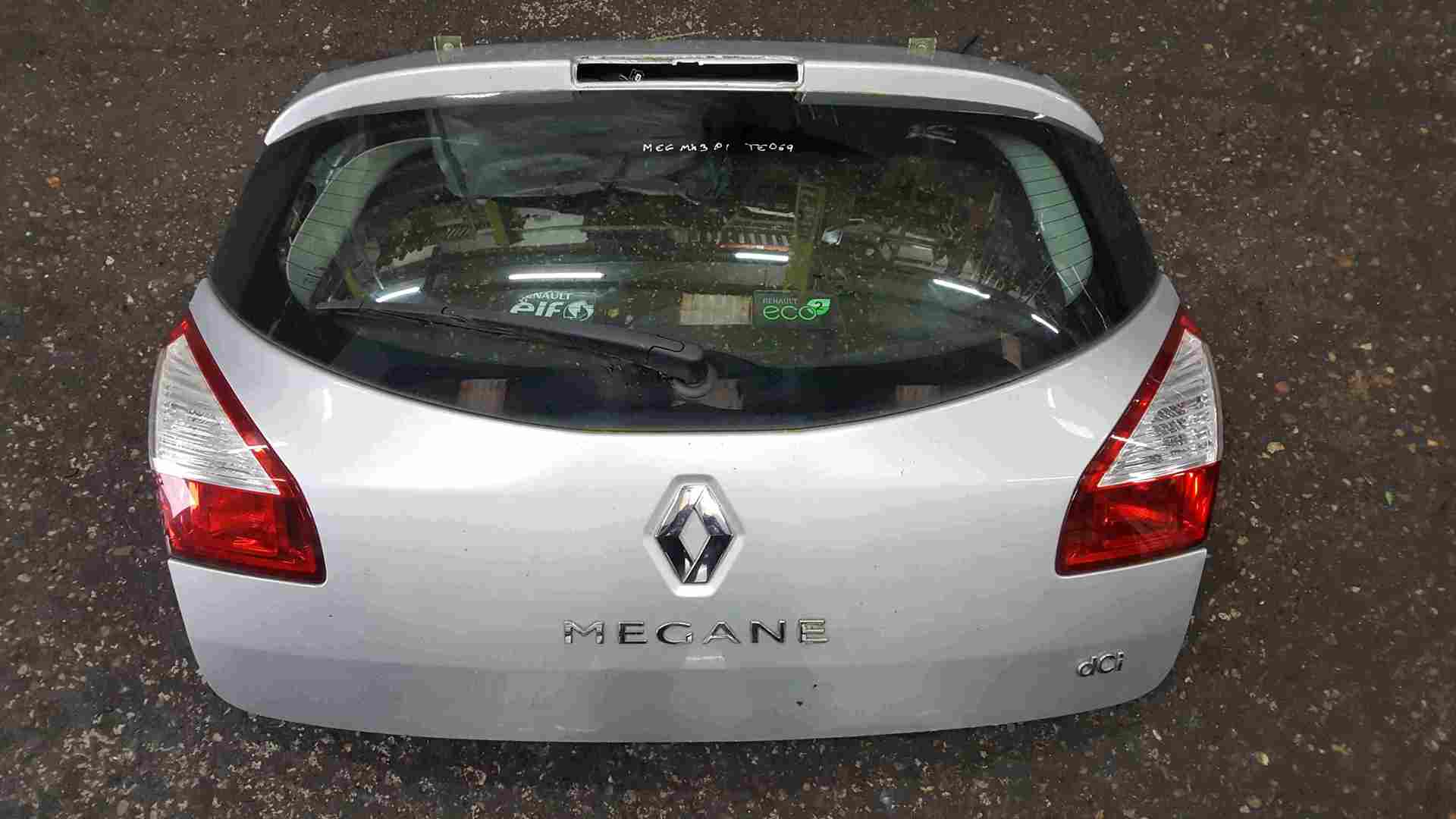 Renault Megane Hatchback MK3 2008-2010 Rear Boot Tailgate Silver TED69