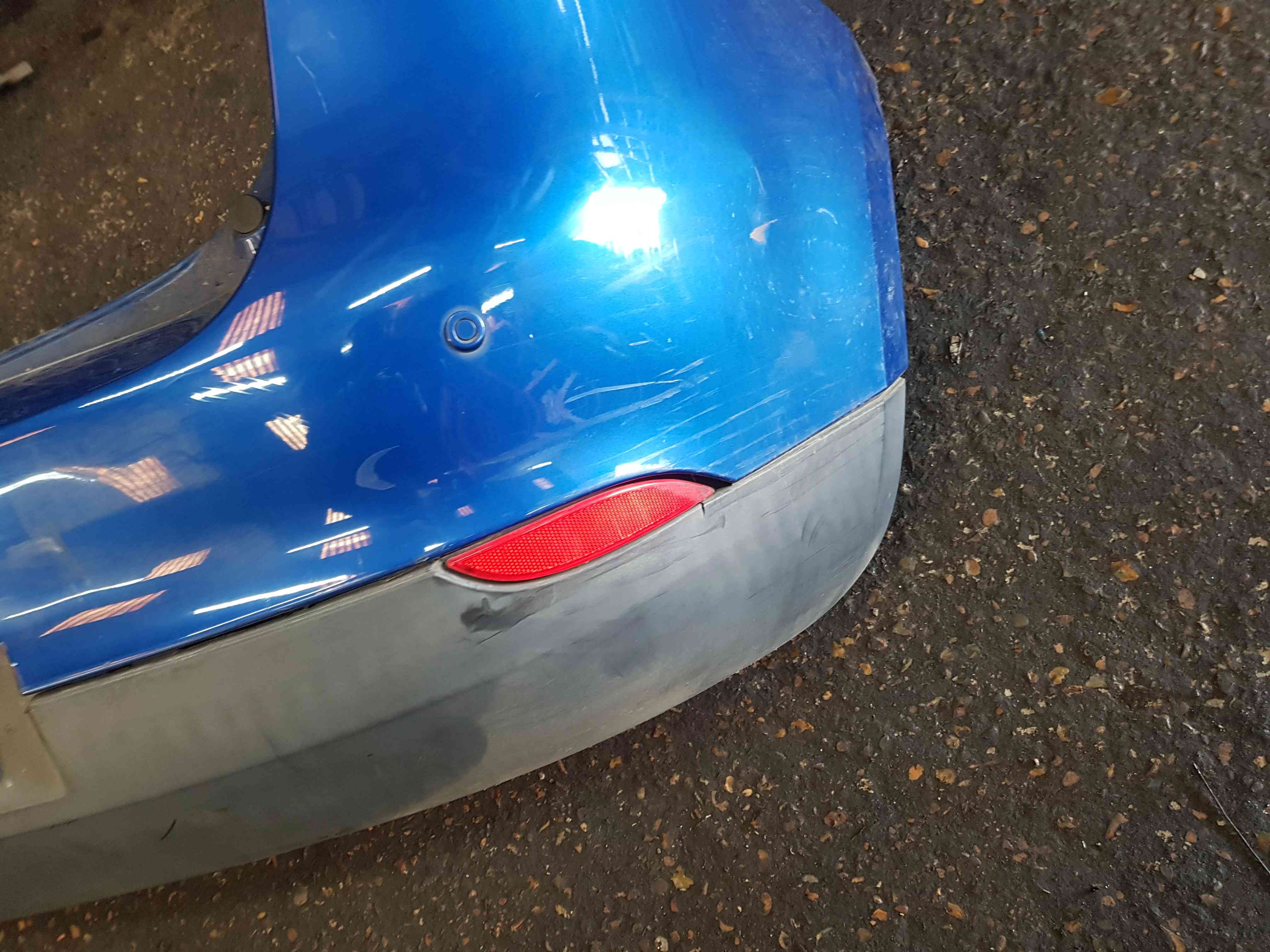 Thumb 6 Renault Megane Hatchback MK3 2008-2012 Rear Bumper Blue Terna + Sensors