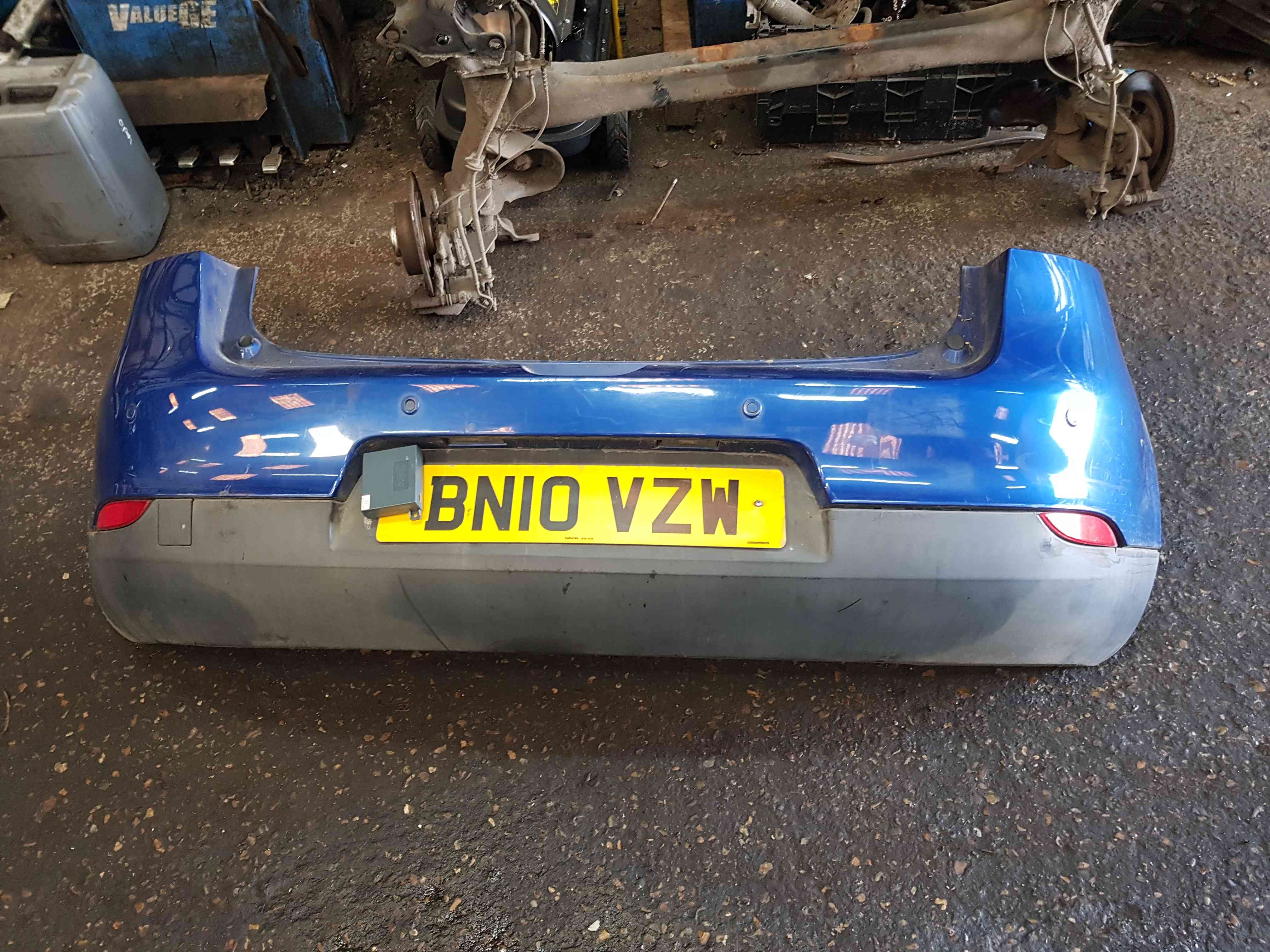Thumb 7 Renault Megane Hatchback MK3 2008-2012 Rear Bumper Blue Terna + Sensors
