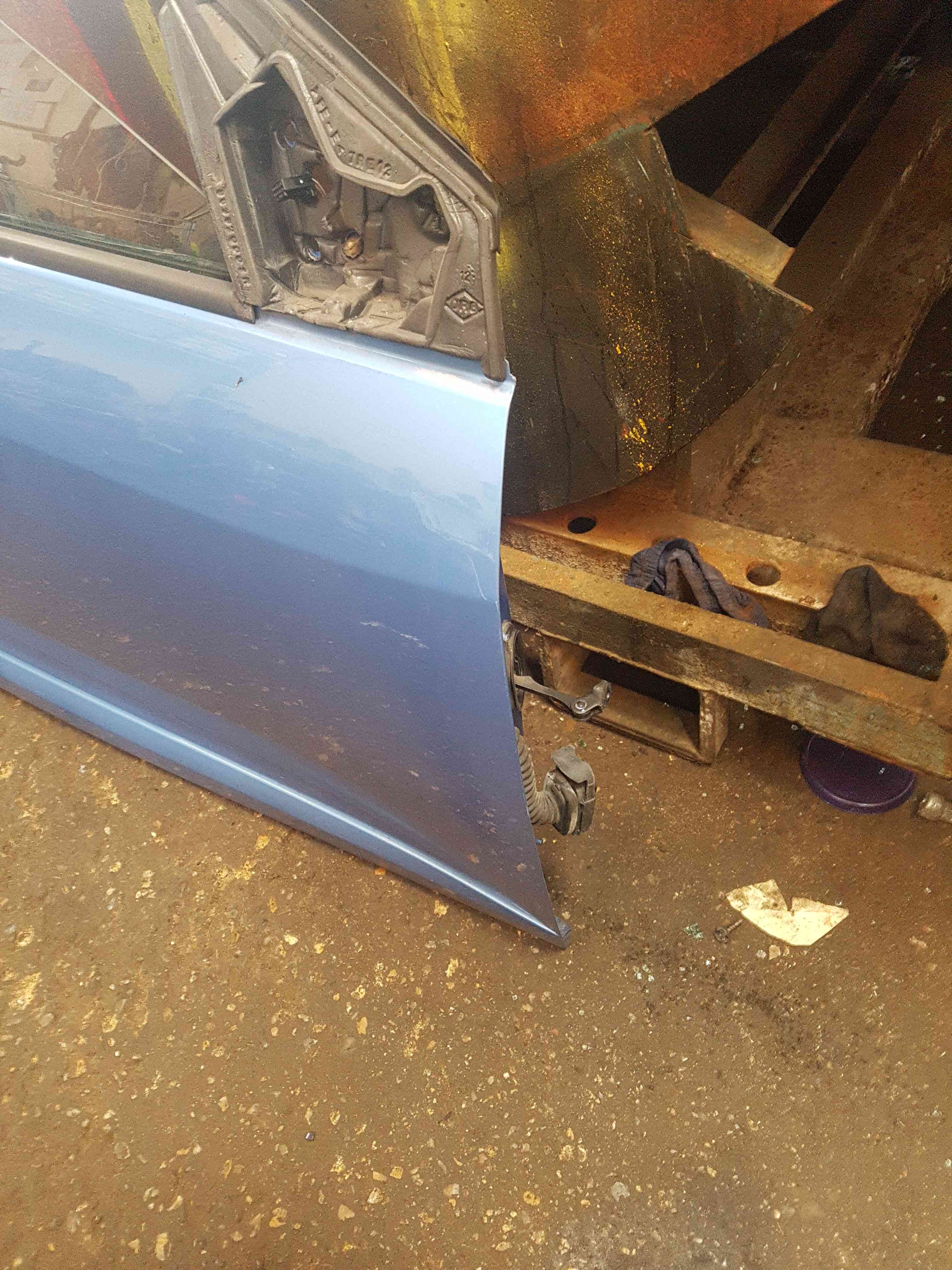 Thumb 2 Renault Megane Hatchback MK3 2008-2014 Drivers OSF Front Door Blue Terpb