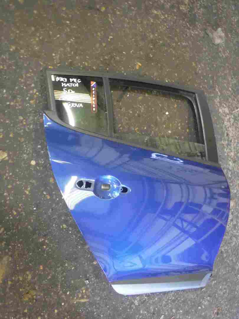 Renault Megane Hatchback MK3 2008-2014 Drivers OSR Rear Door Blue TERNA