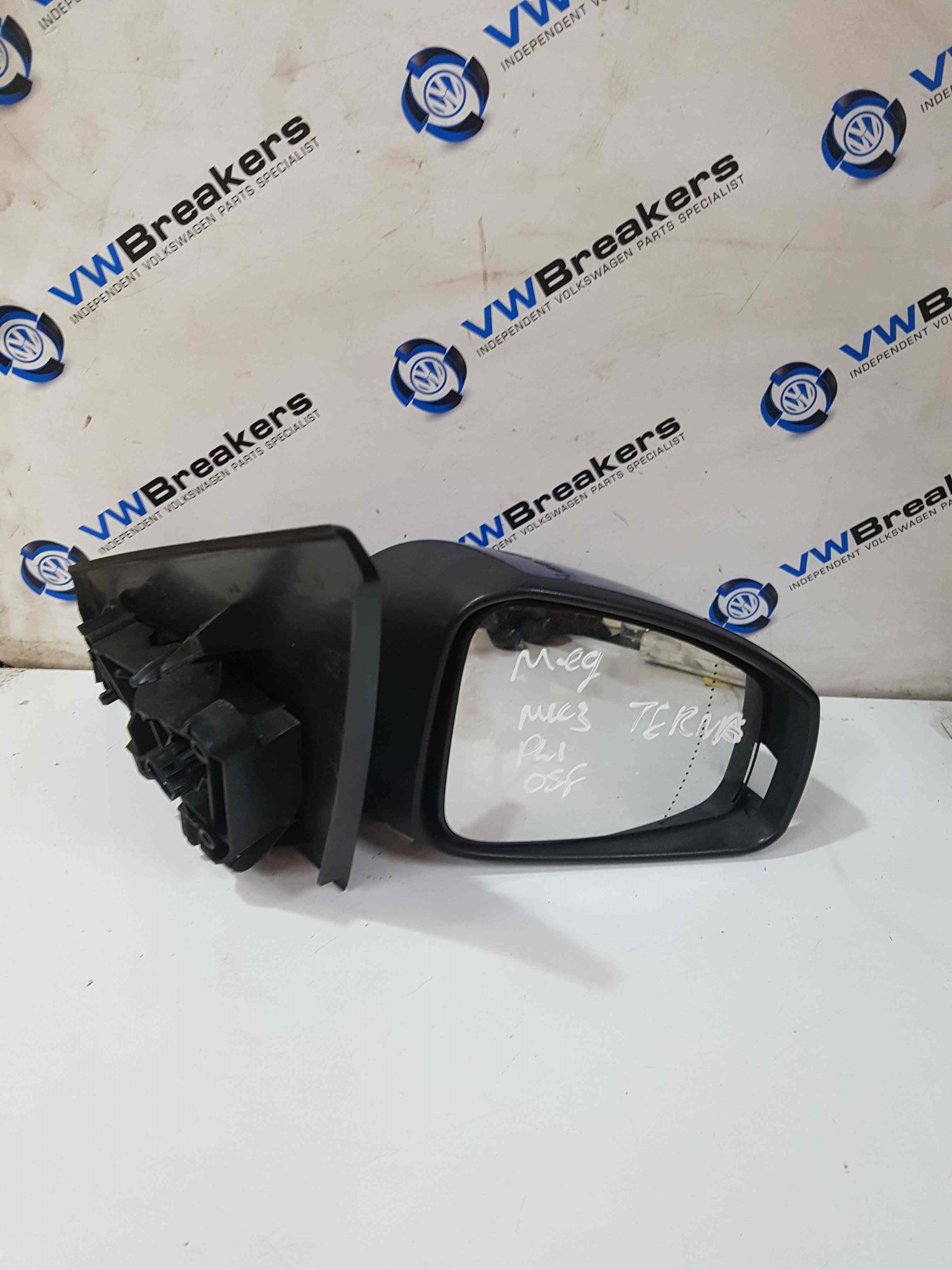 Thumb 5 Renault Megane Hatchback MK3 2008-2014 Drivers Os Wing Mirror Blue Terna