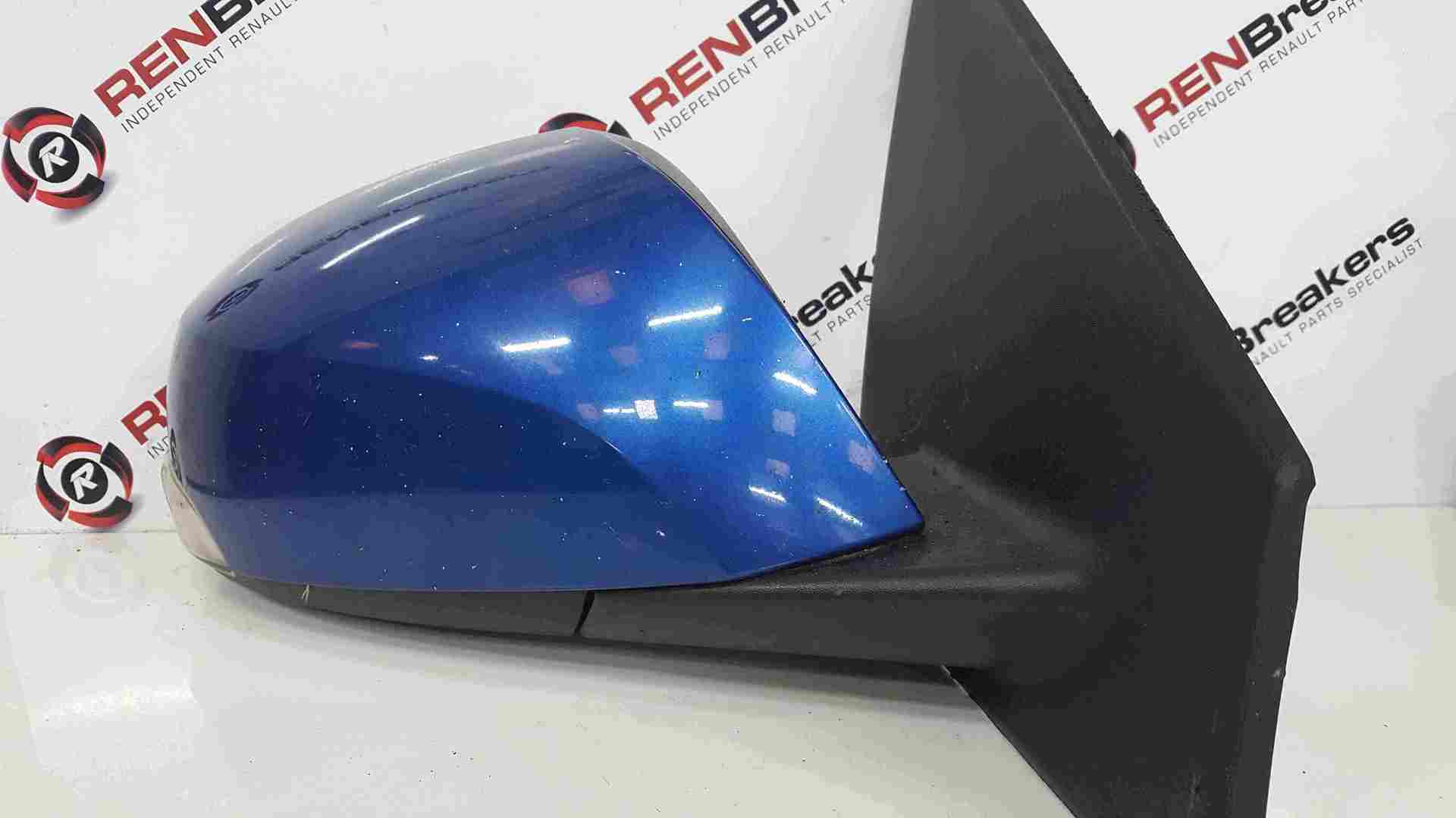 Renault Megane Hatchback MK3 2008-2014 Drivers Os Wing Mirror Blue Terna Chipped