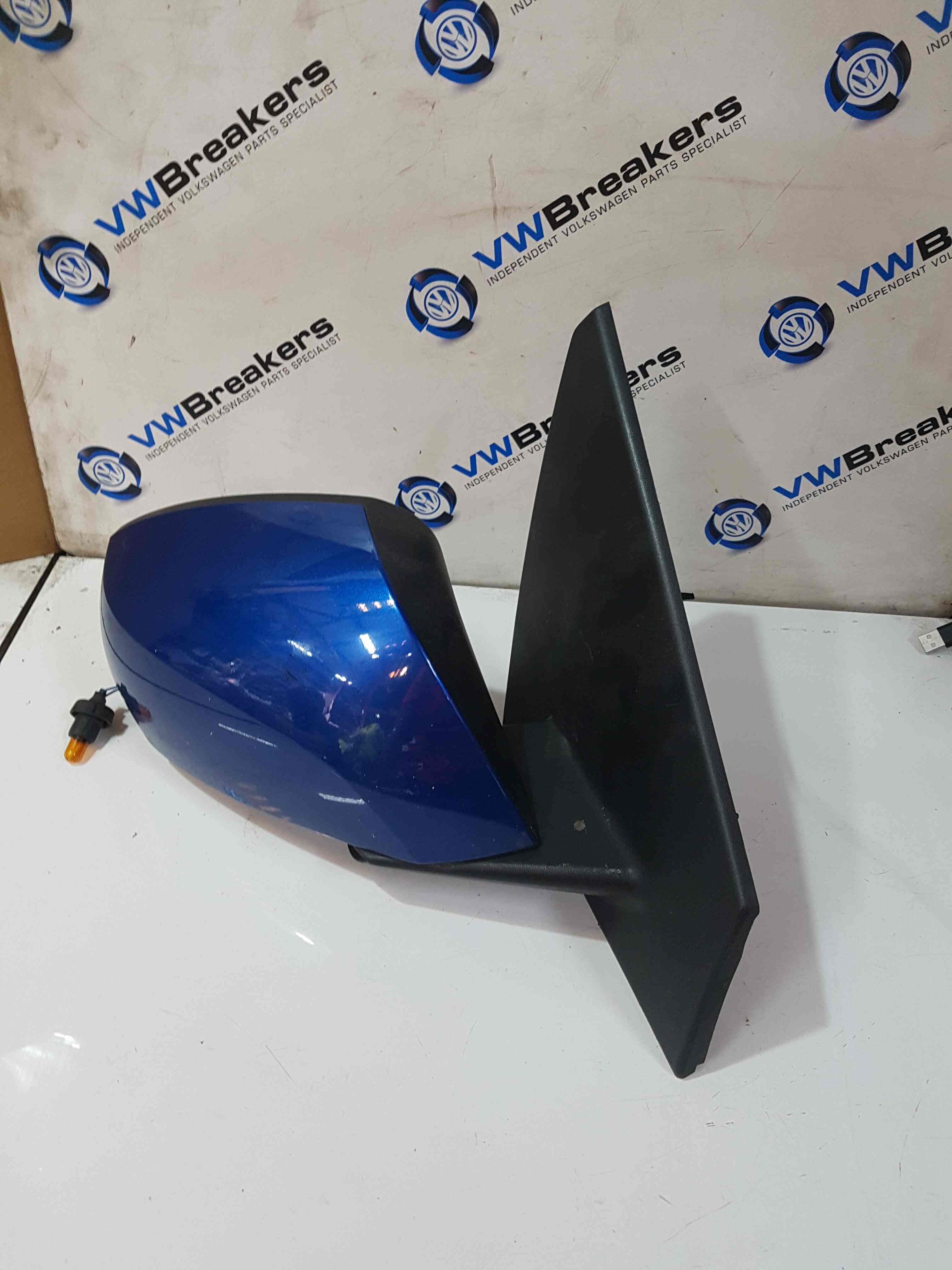 Renault Megane Hatchback MK3 2008-2014 Drivers Os Wing Mirror Blue Terna
