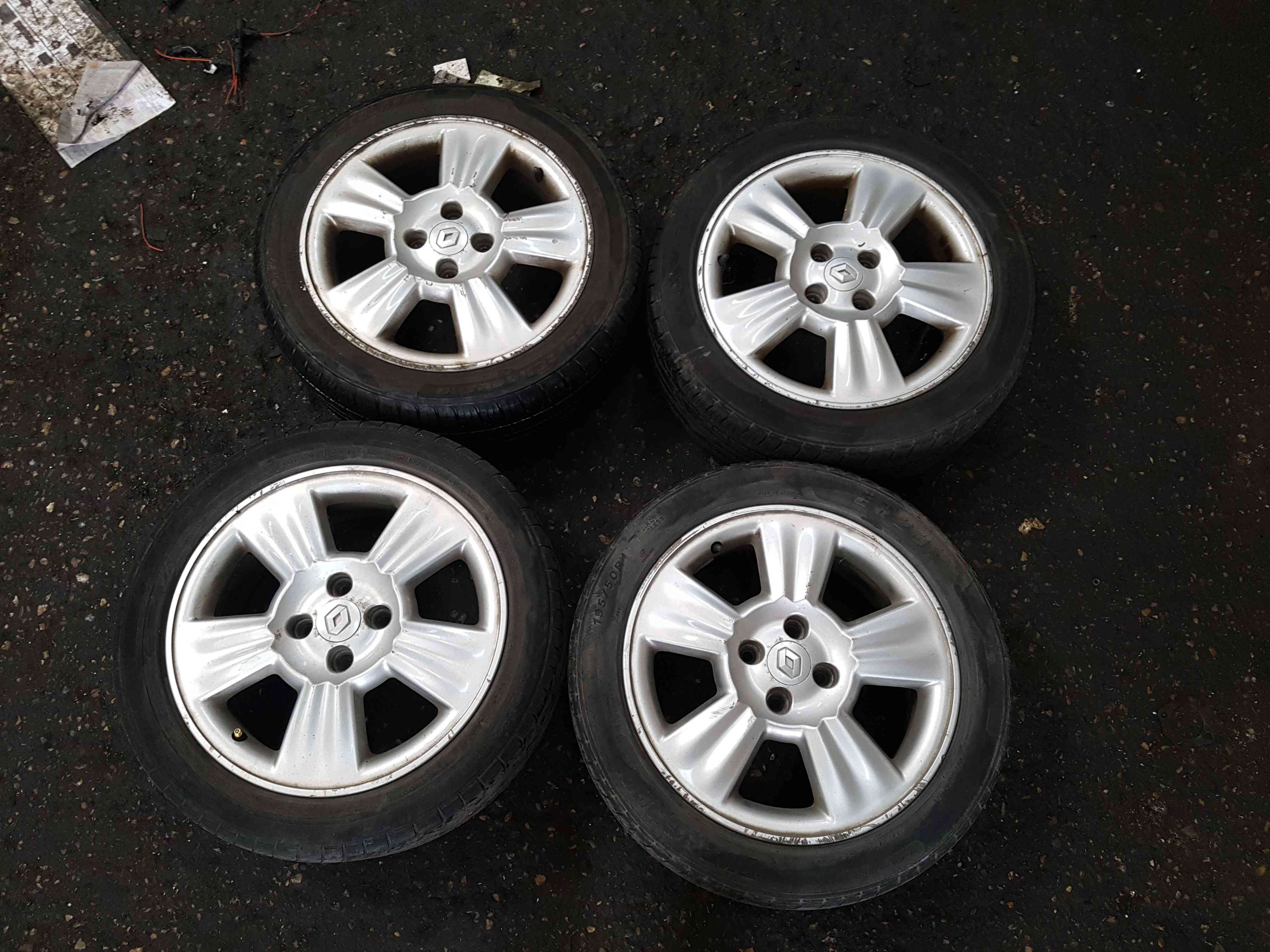 Thumb 3 Renault Megane Kangoo Clio1999-2002 Alloy Wheels SET X4 + Tyres 195 50 16 3/5