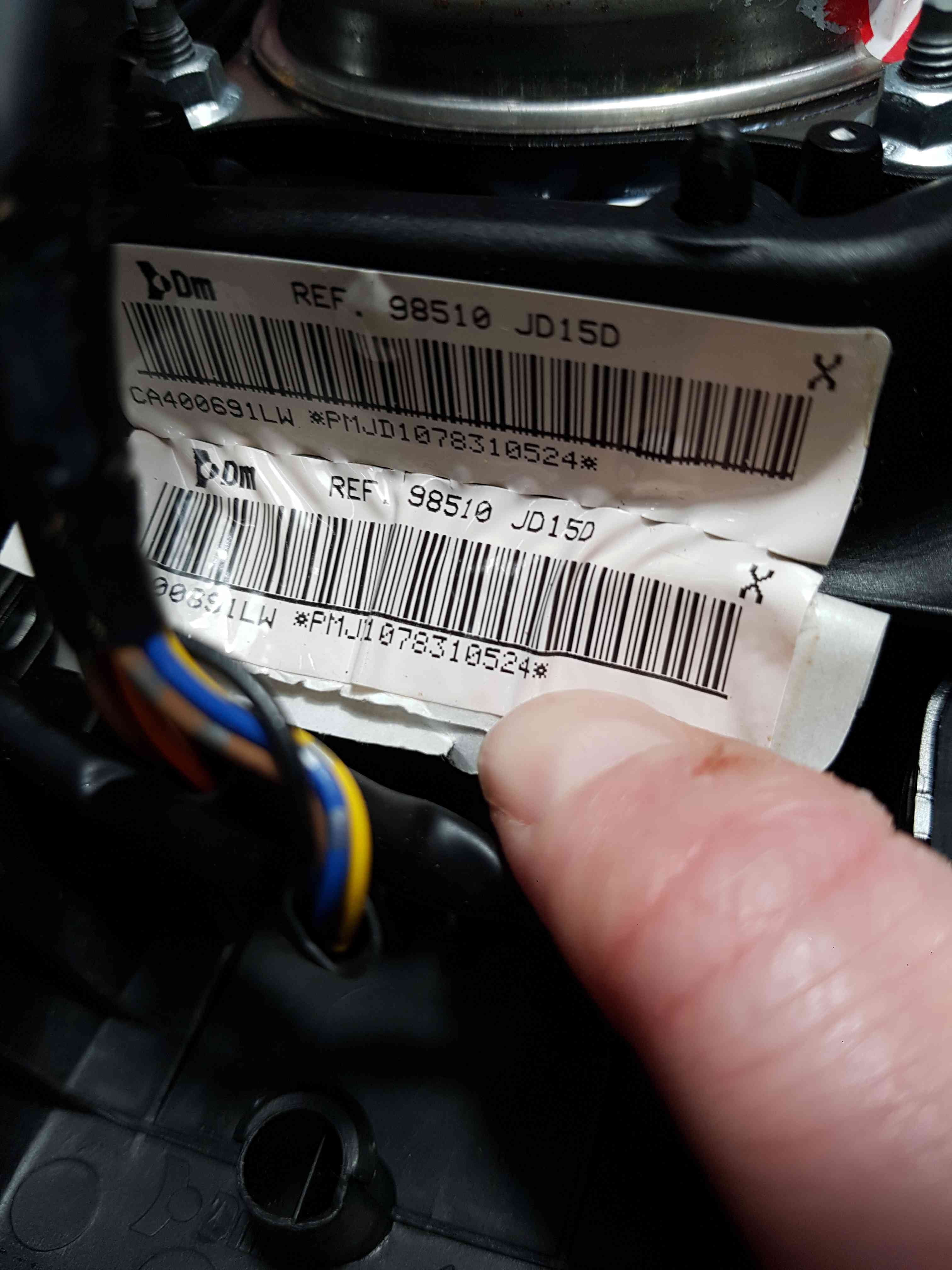 Thumb 6 Renault Megane MK1 1995-1999 Drivers Steering Wheel Airbag