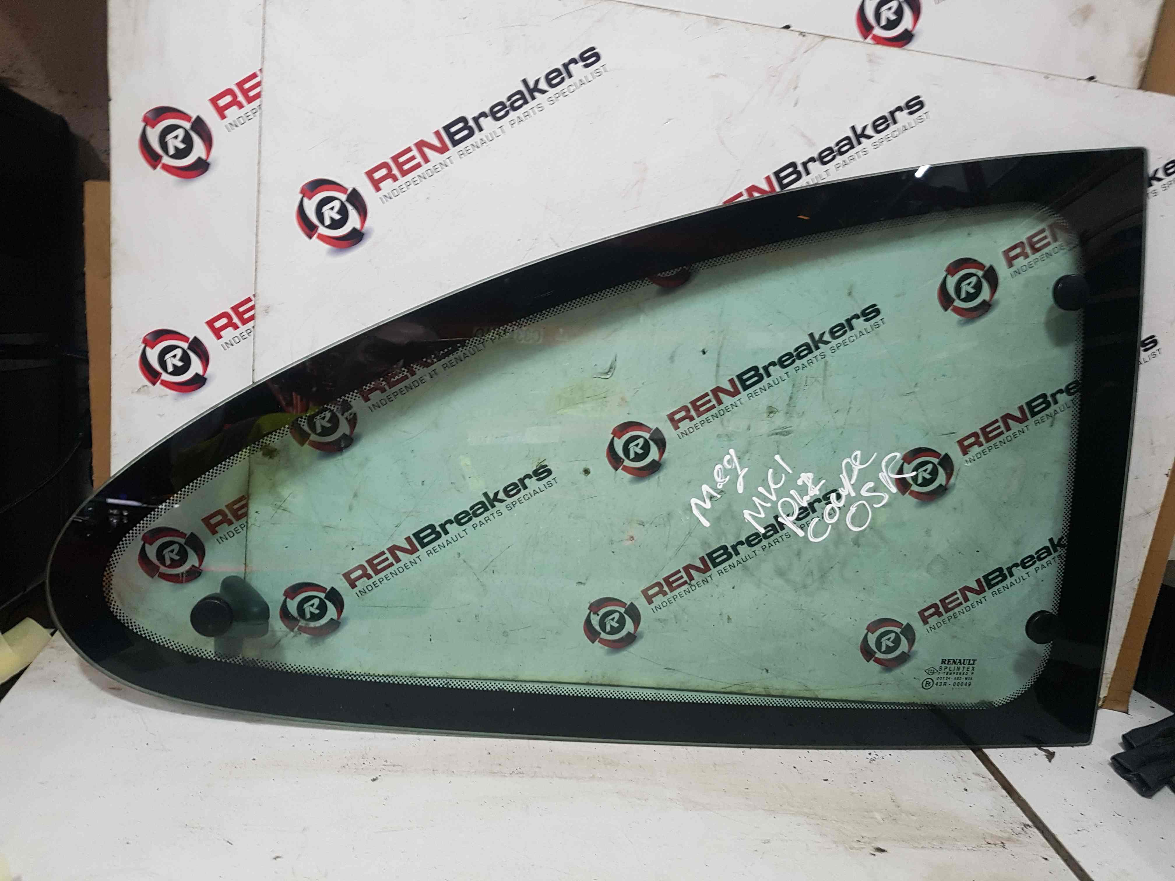 Renault Megane MK1 1999-2002 Driver OSR Rear Quarter Glass