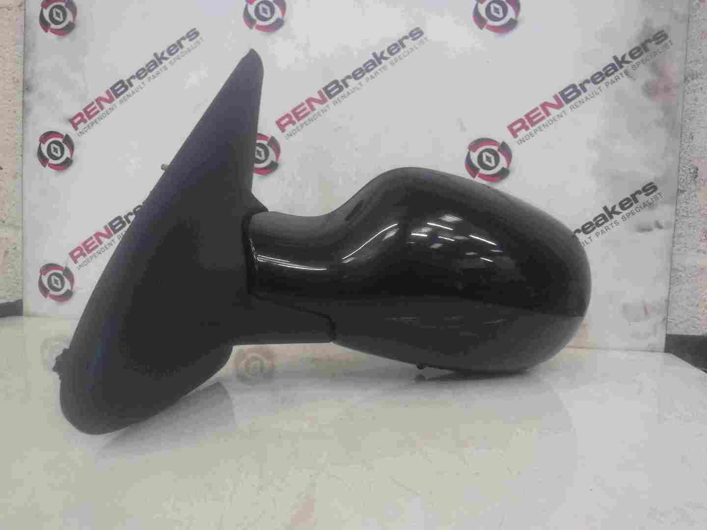 Renault Megane MK1 1999-2002 Passenger NS Wing Mirror Black 676 Electric