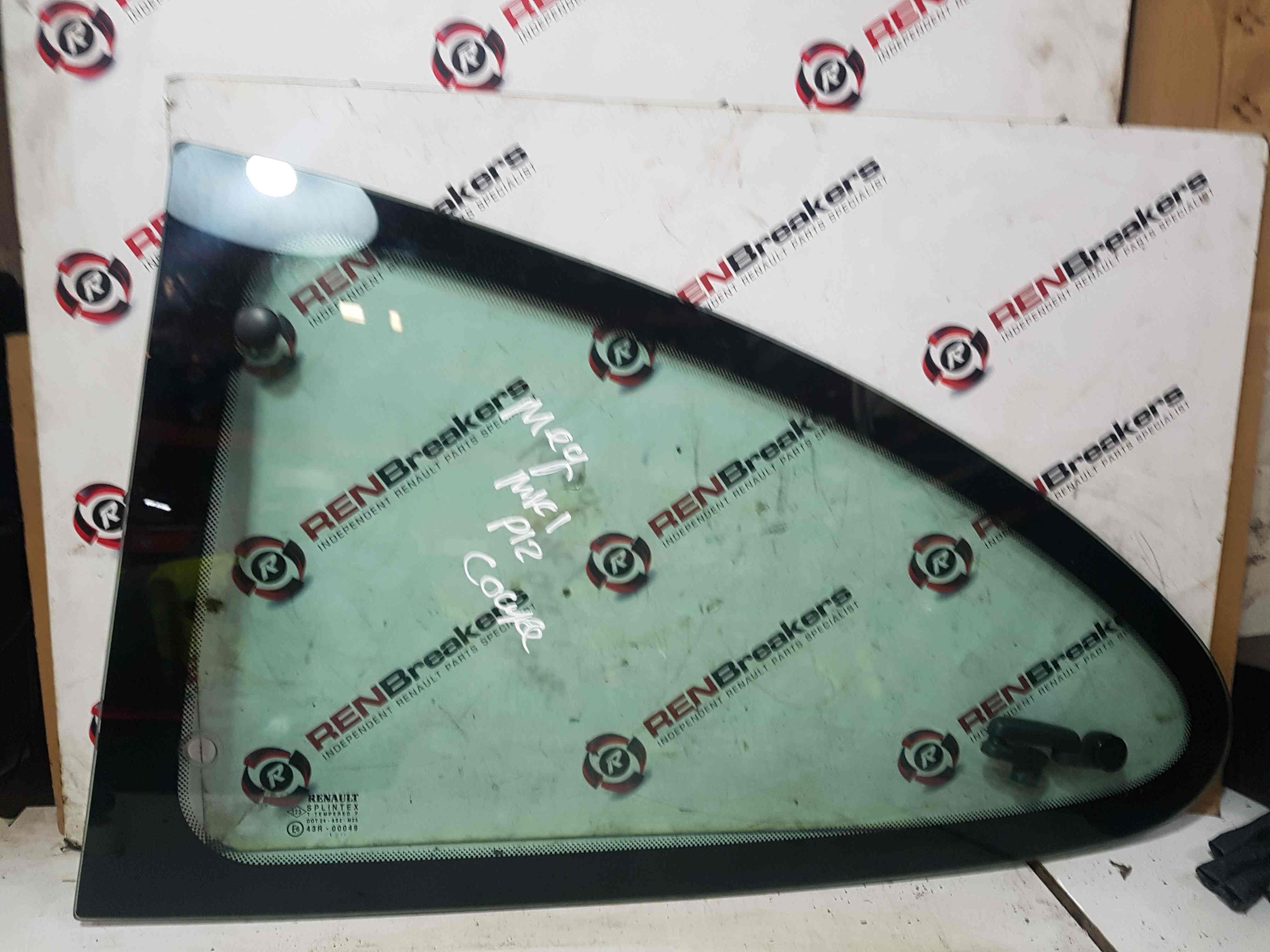 Renault Megane MK1 1999-2002 Passenger NSR Rear Quarter Glass