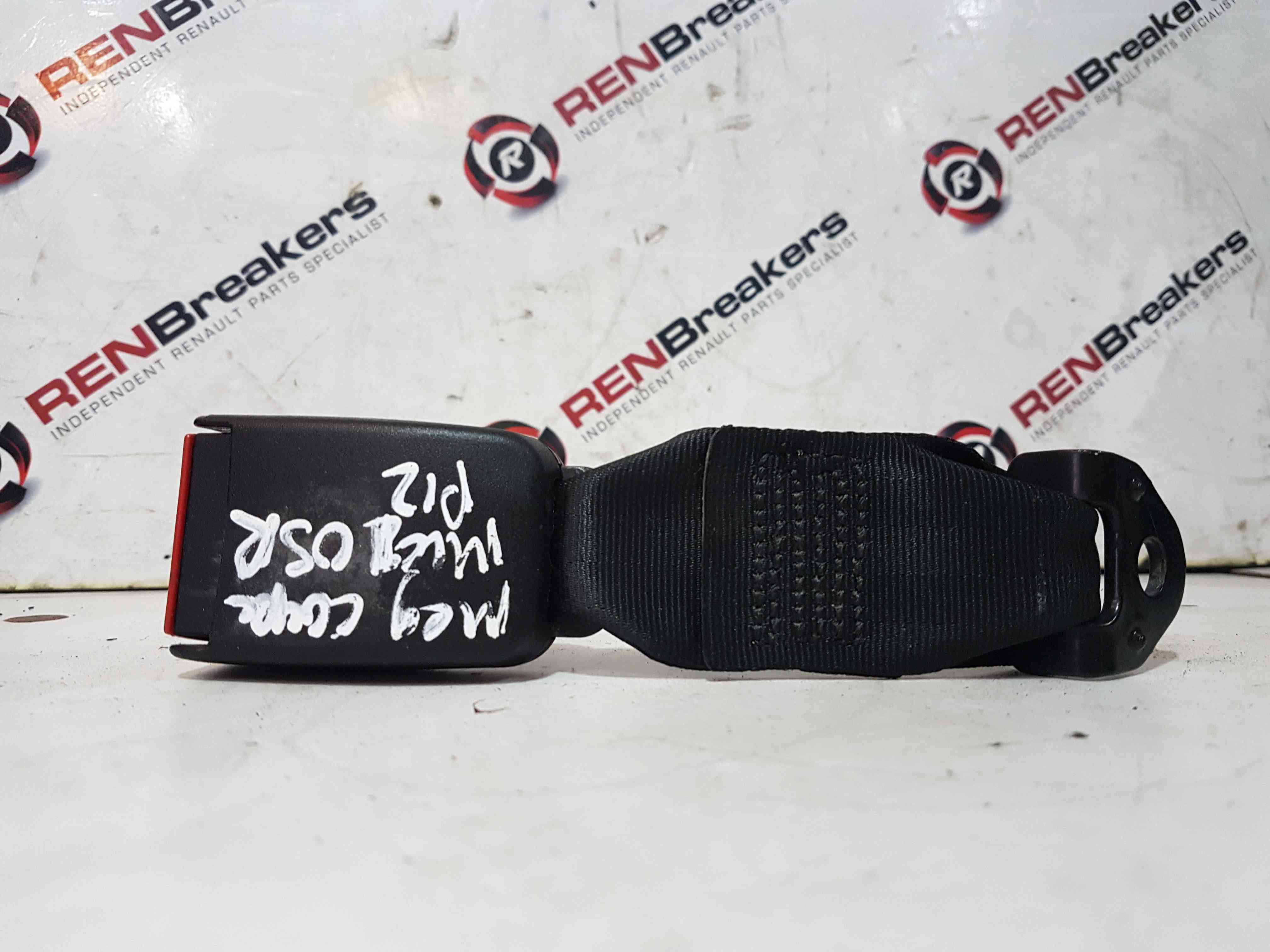 Thumb 2 Renault Megane MK1 Coupe 1999-2002 Drivers OSR Rear Seat Belt Buckle Clip RED