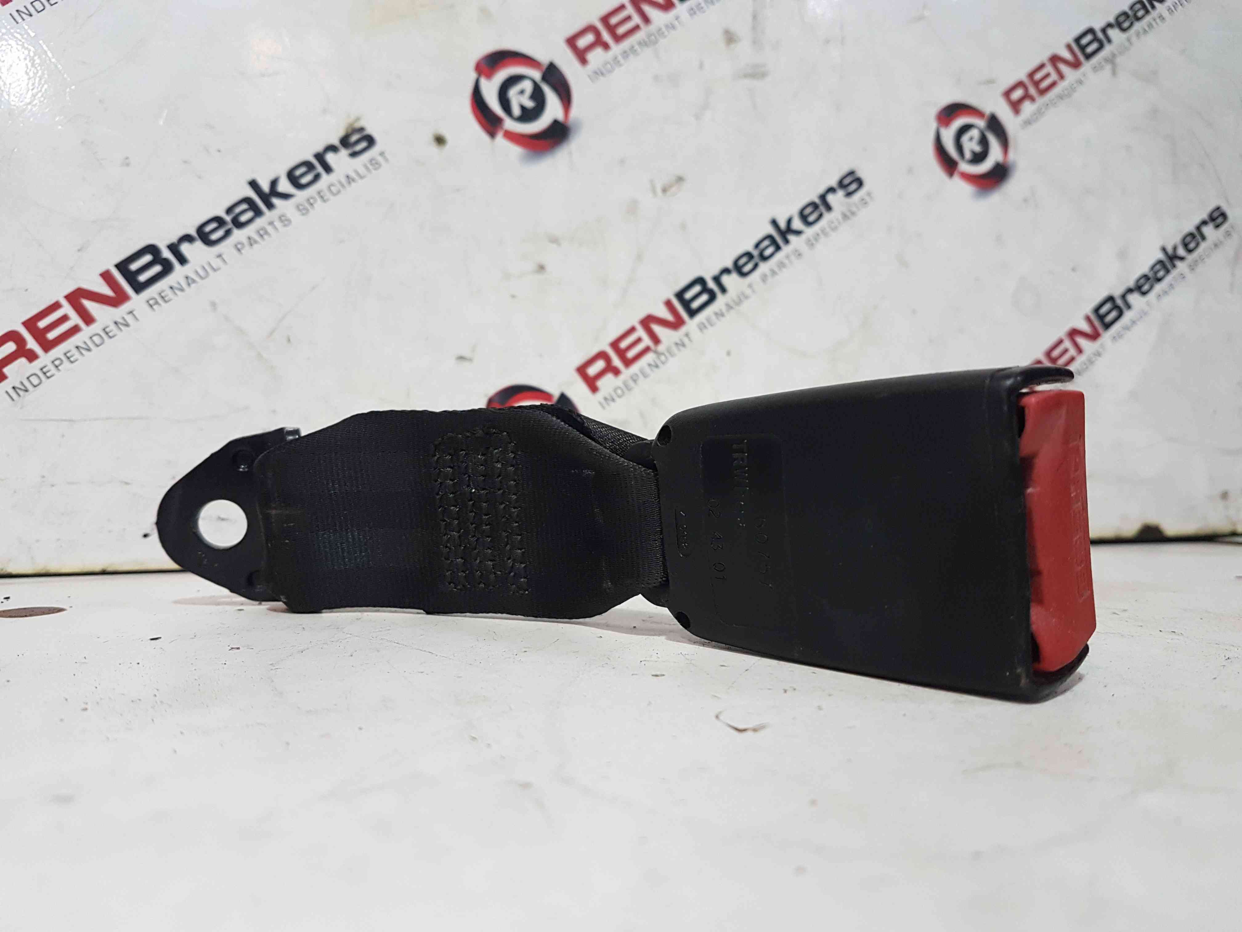 Thumb 4 Renault Megane MK1 Coupe 1999-2002 Drivers OSR Rear Seat Belt Buckle Clip RED