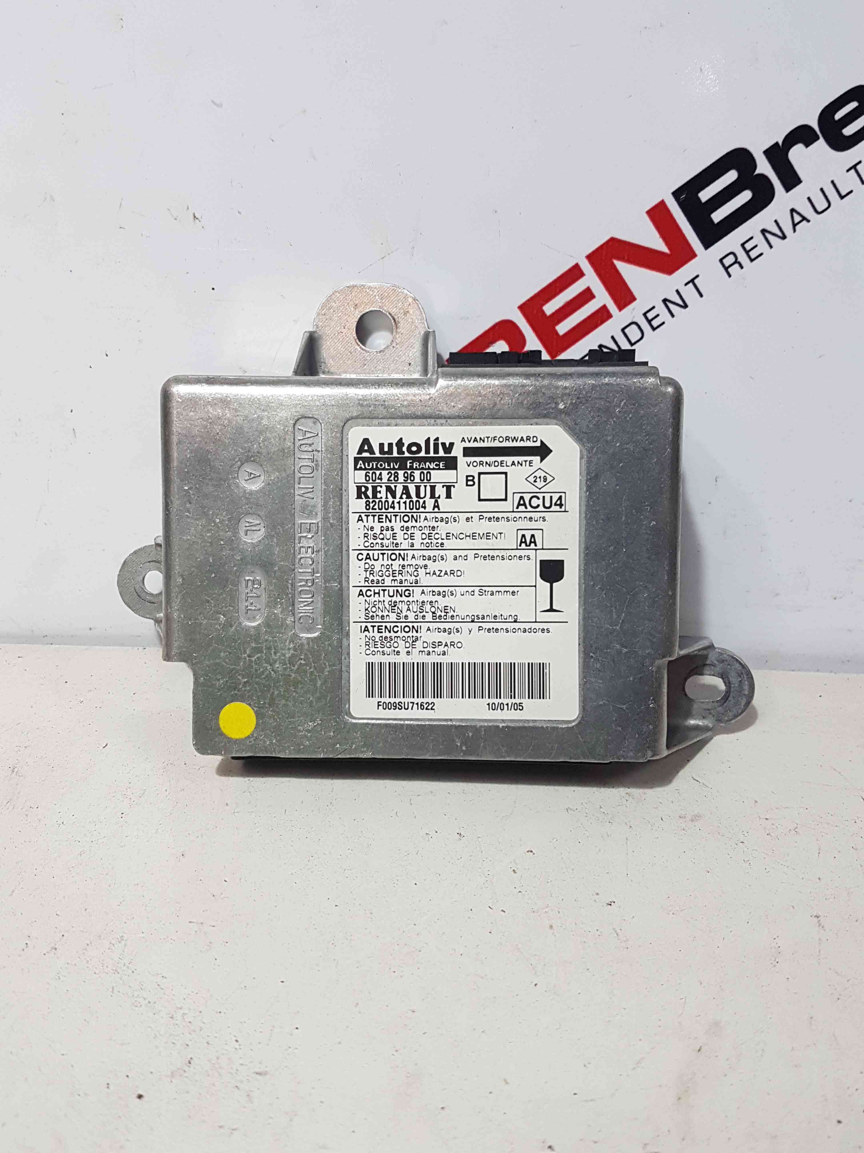 Thumb 8 Renault Megane MK2 2002-2006 Airbag ECU Module 8200411004