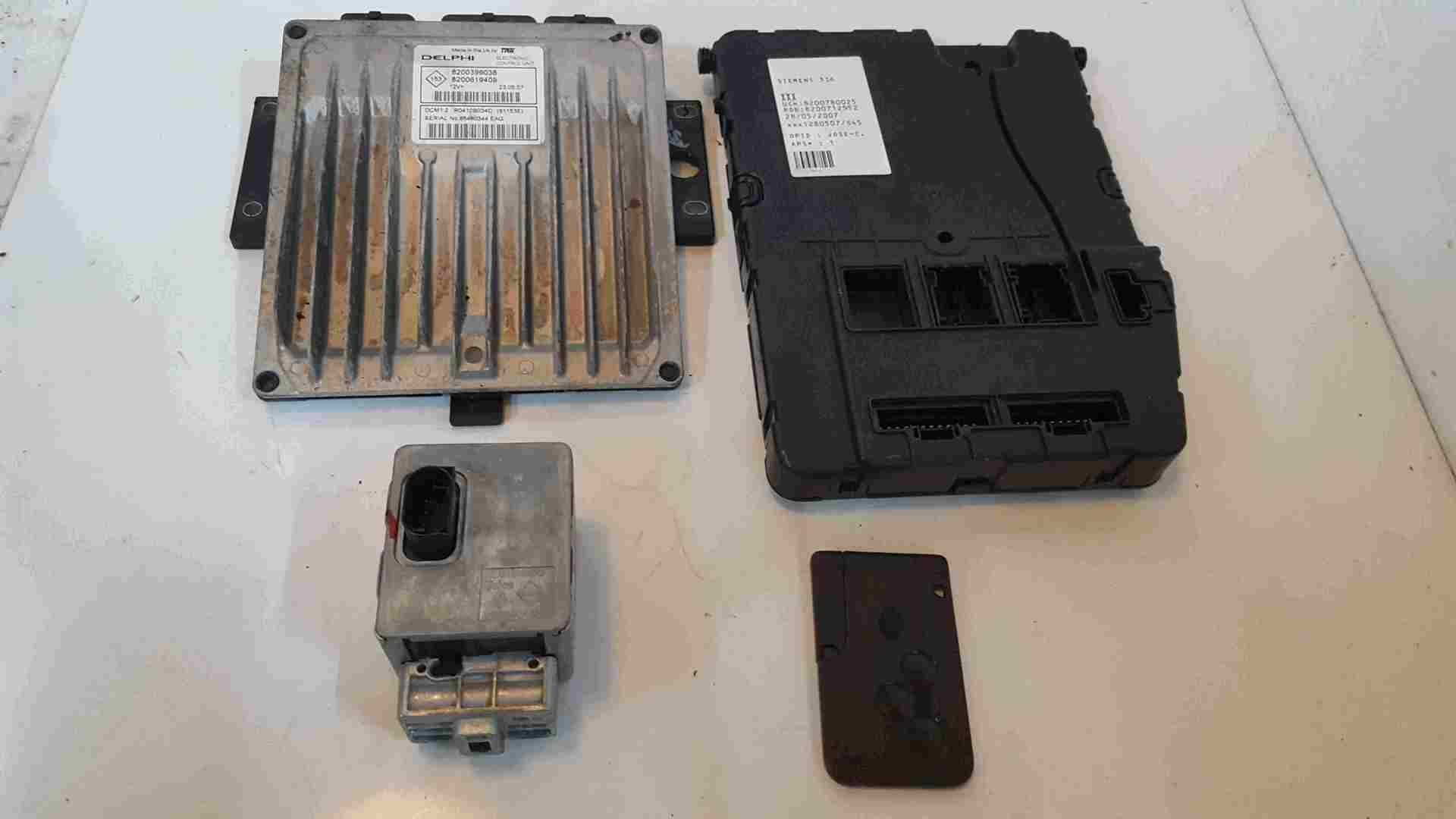 Renault Megane MK2 2002-2008 1.5 DCi ECU Set UCH BCM Immobiliser + Key
