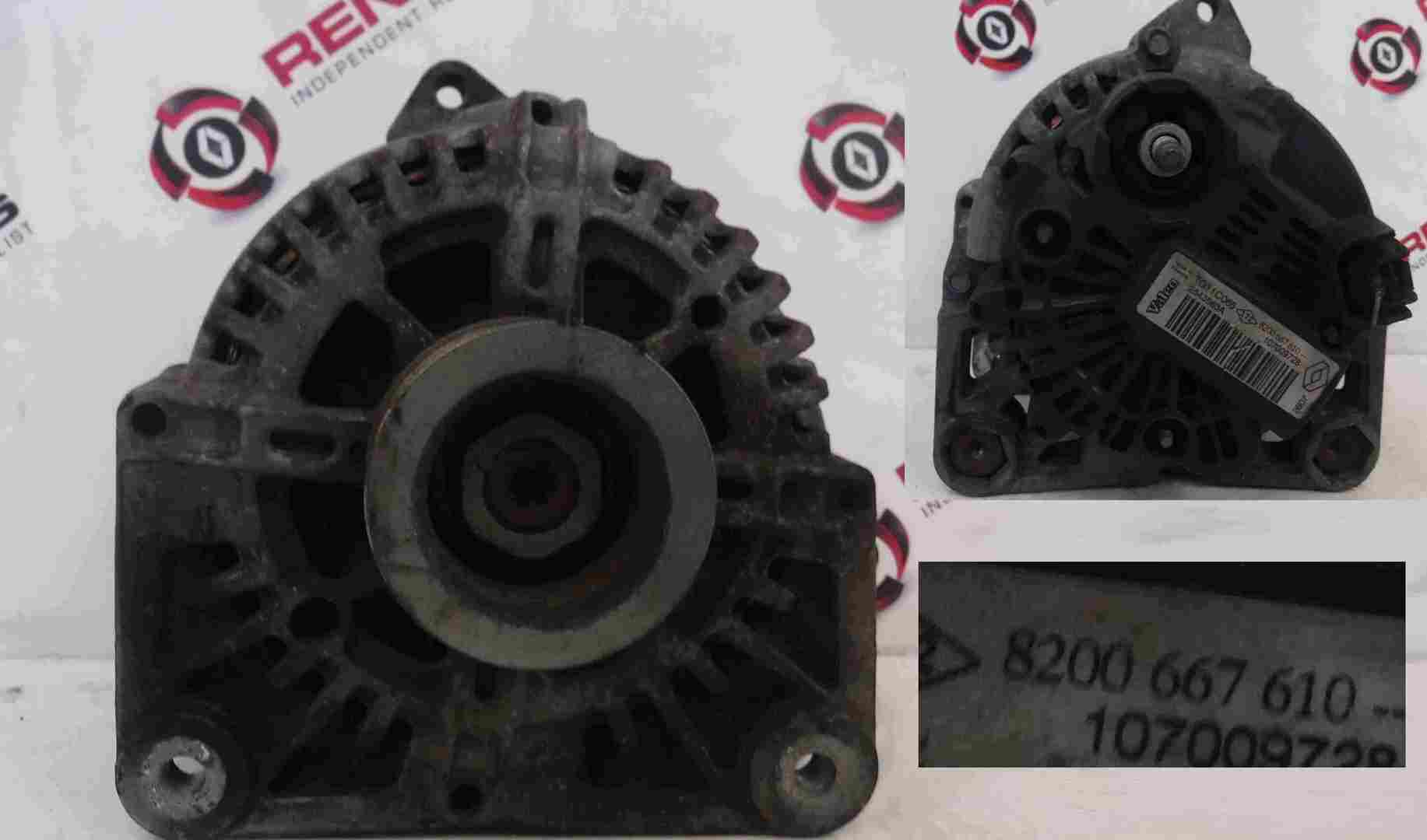 Renault Megane MK2 2006-2008 1.9 DCI Alternator F9Q818 8200667610