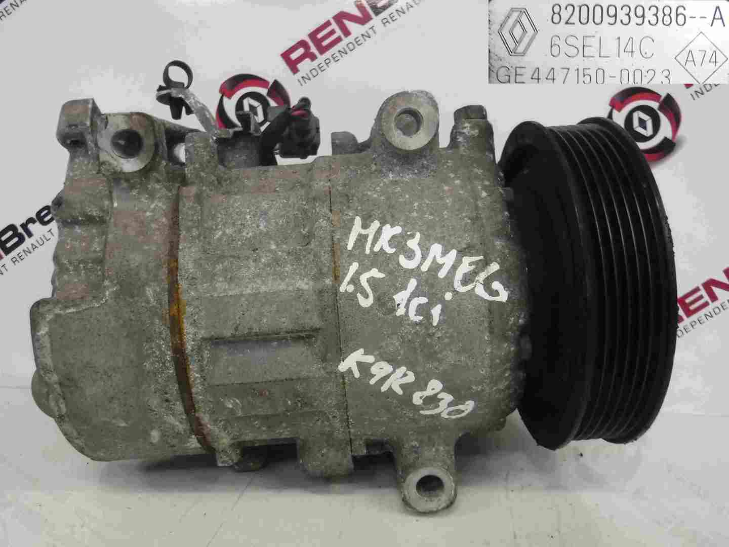 Renault Megane MK3 + Scenic MK3 2008-2016 Aircon Pump Compressor Unit 8200939386