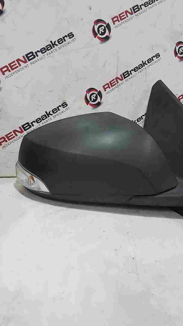 Thumb 2 Renault Megane MK3 2008-2010 Drivers Os Wing Mirror Plain Black Electric