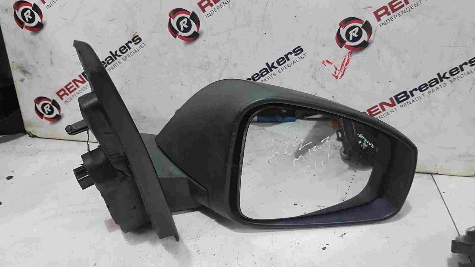 Thumb 4 Renault Megane MK3 2008-2010 Drivers Os Wing Mirror Plain Black Electric