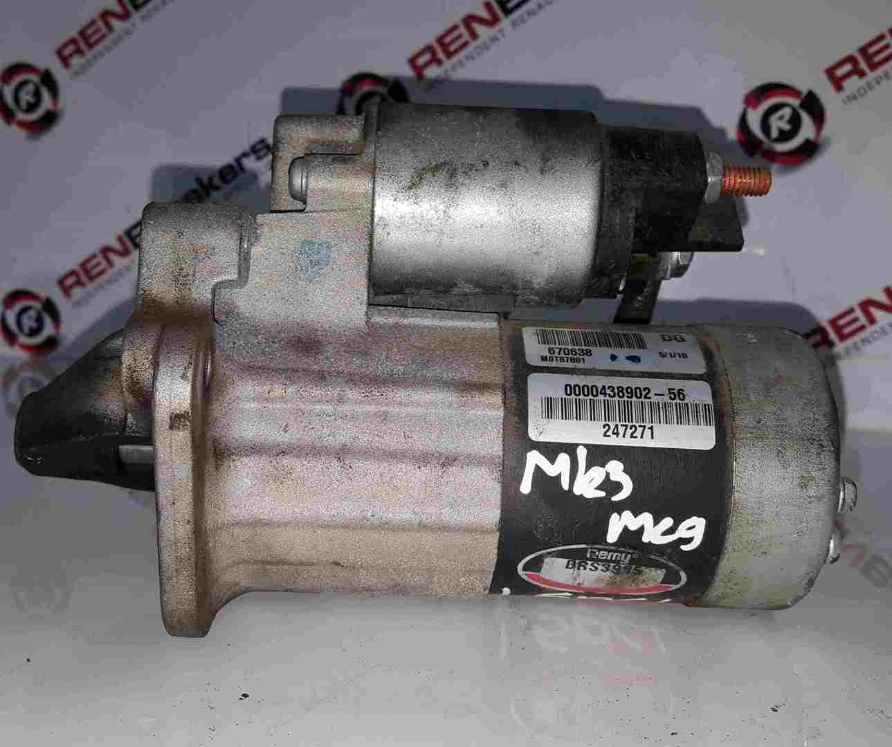 Renault Megane MK3 2008-2012 1.5 DCi Starter Motor Starting K9K 832 DRS3985