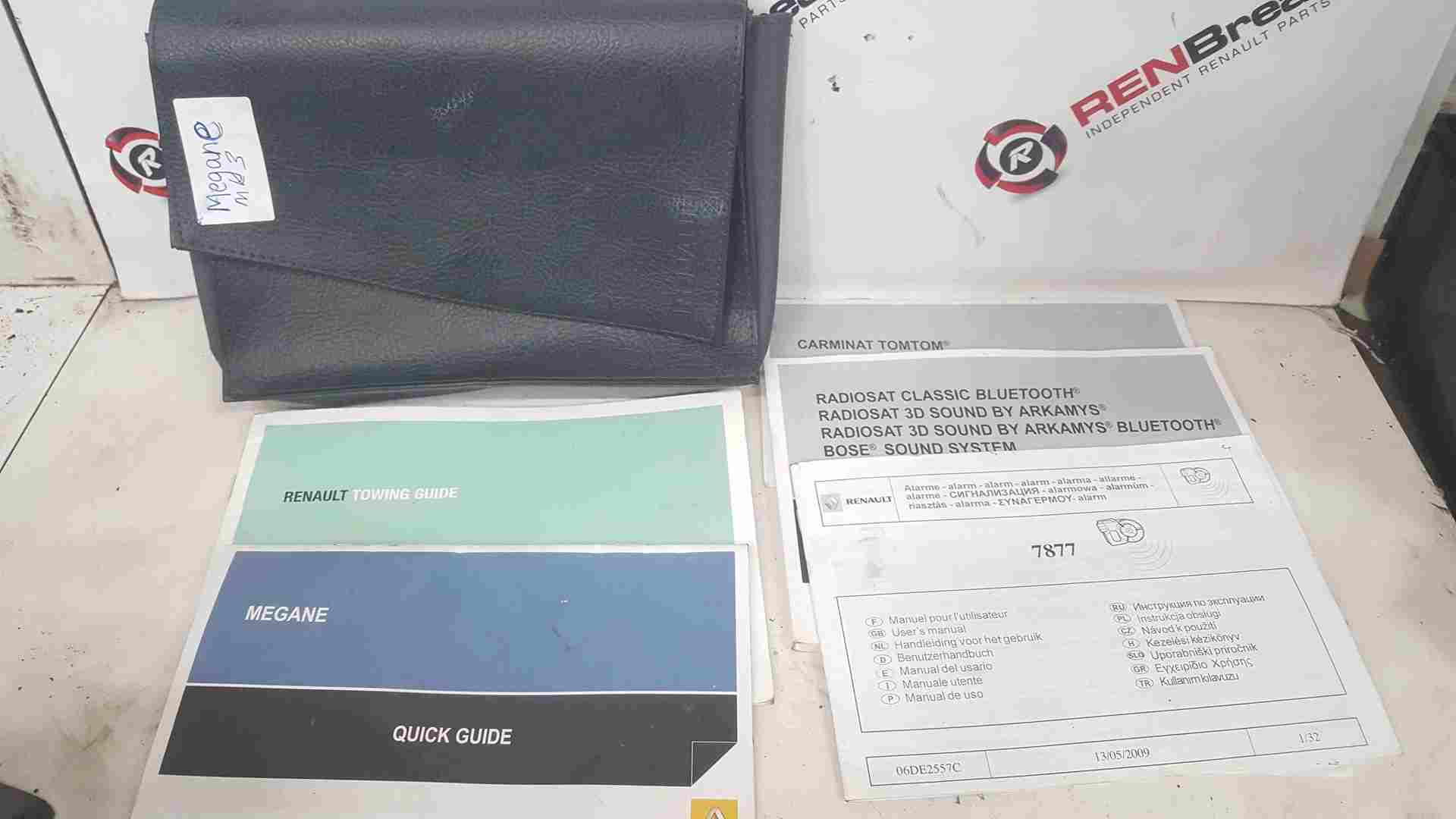 Renault Megane MK3 2008-2012 Handbook Documents Wallet