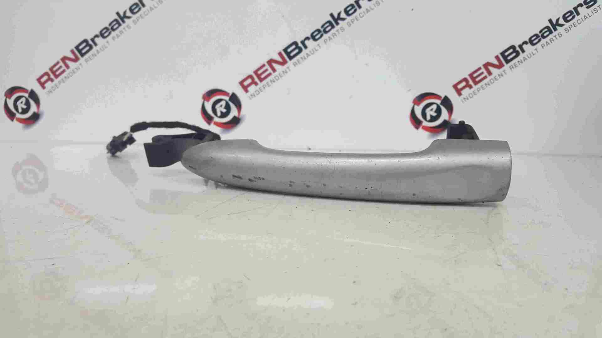 Renault Megane MK3 2008-2012 Passenger NSF Front Exterior Door Handle Silver