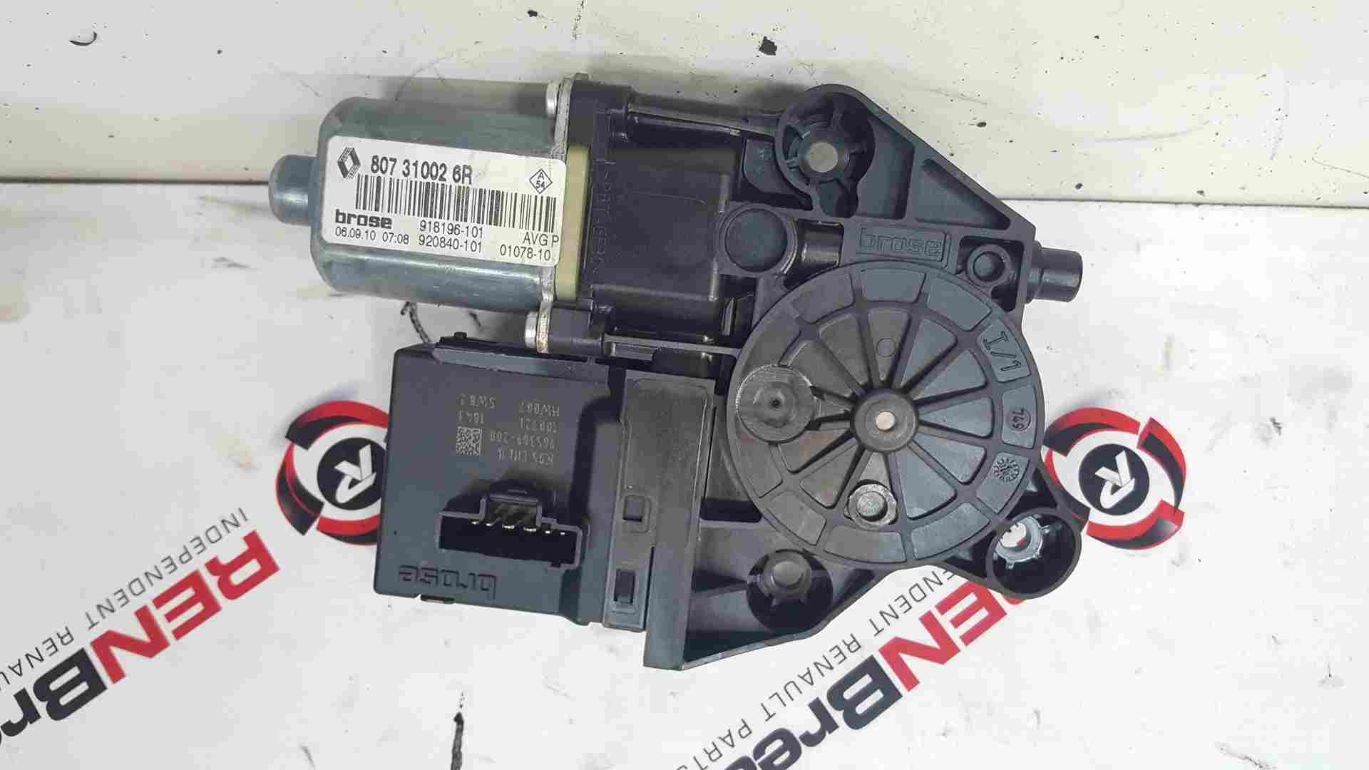 Renault Megane MK3 2008-2012 Passenger NSF Front Window Motor