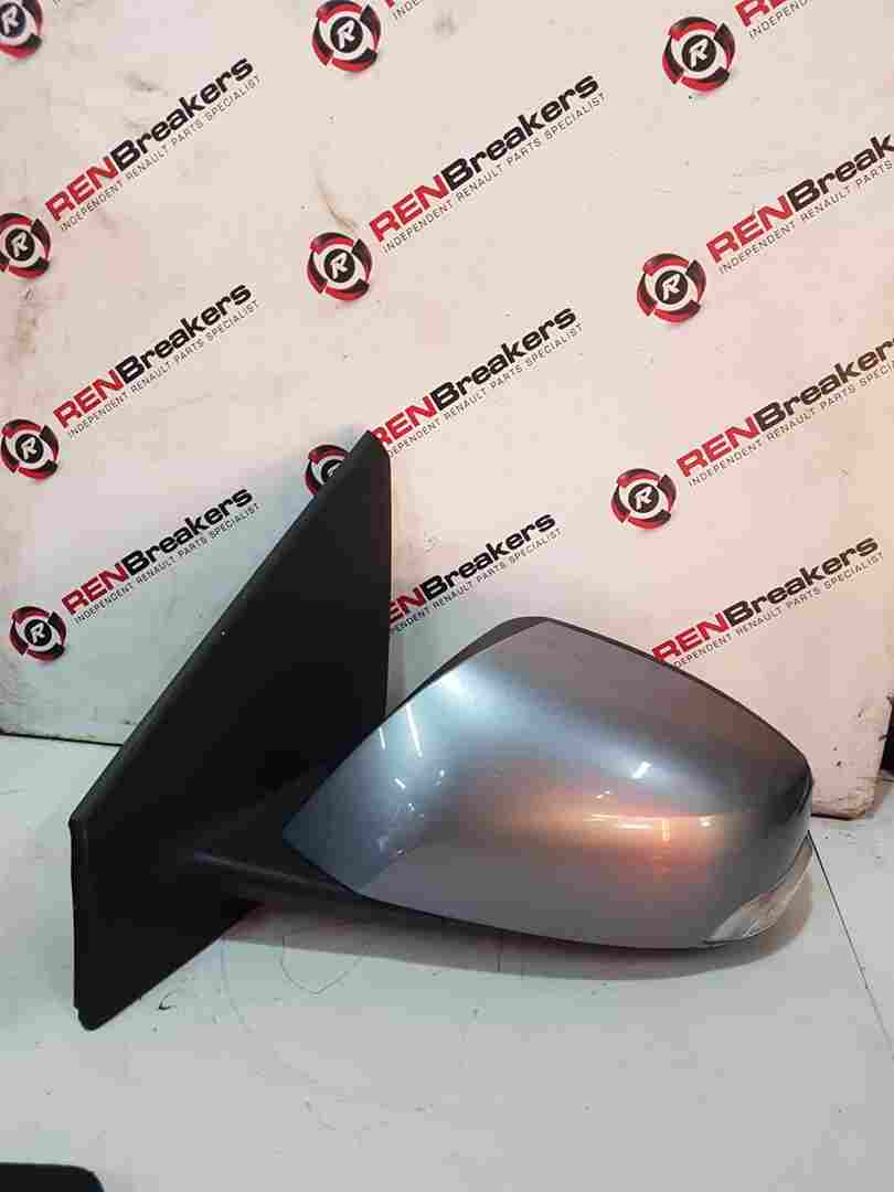 Renault Megane MK3 2008-2012 Passenger Ns Wing Mirror Grey Ternr Power Folding