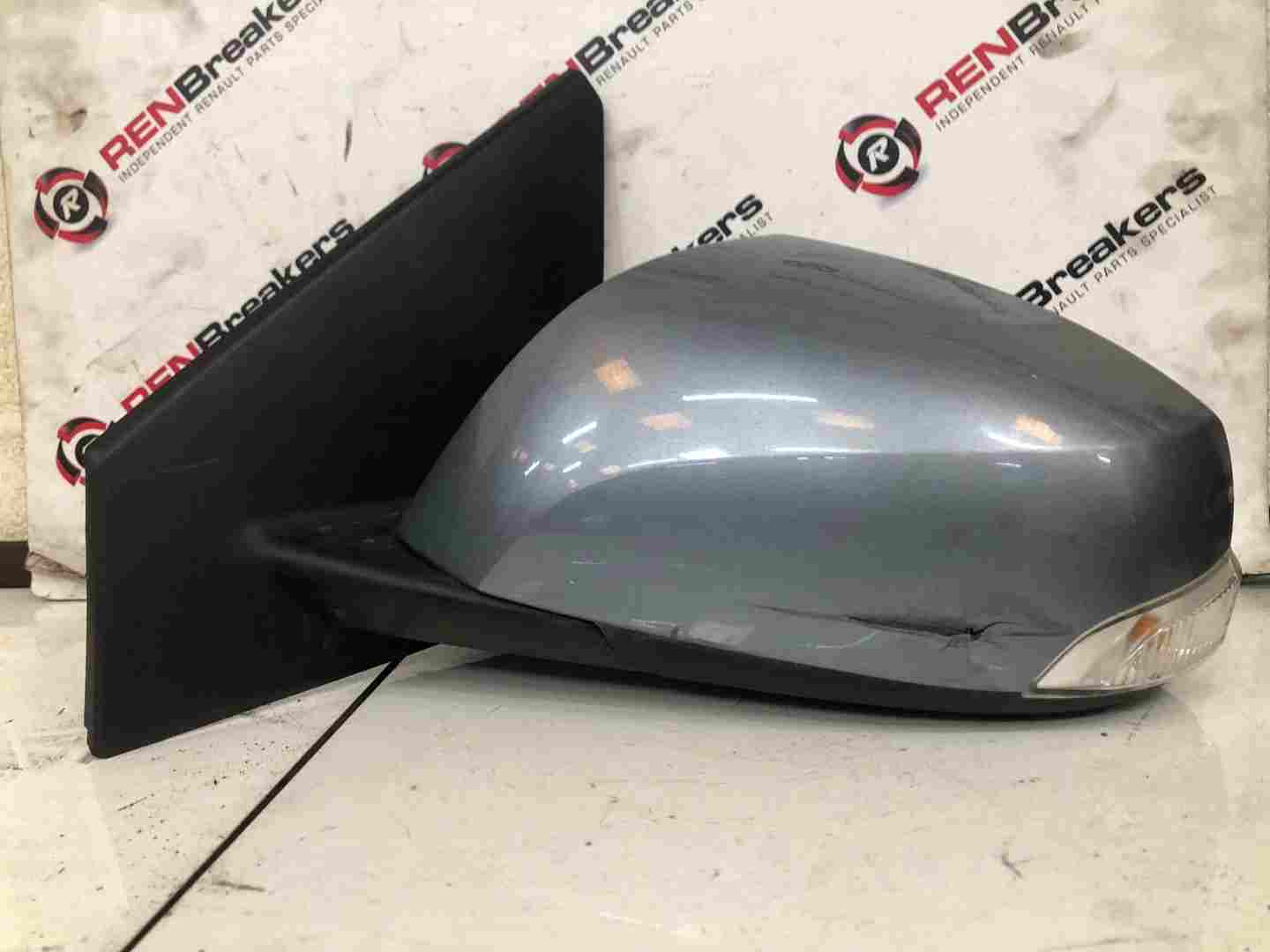 Renault Megane MK3 2008-2012 Passenger Ns Wing Mirror Grey Ternr Power Folding