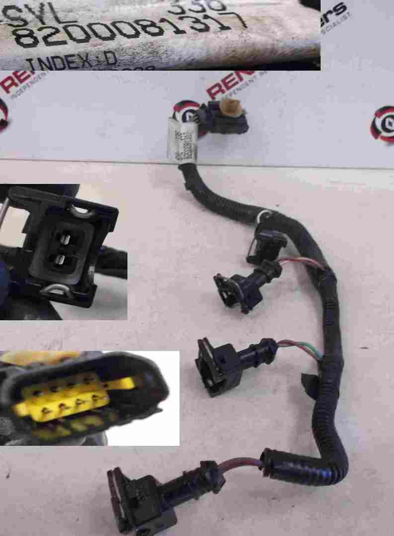 Renault Megane MK3 2008-2014 1.6 16v Petrol Fuel Injector Wiring Loom