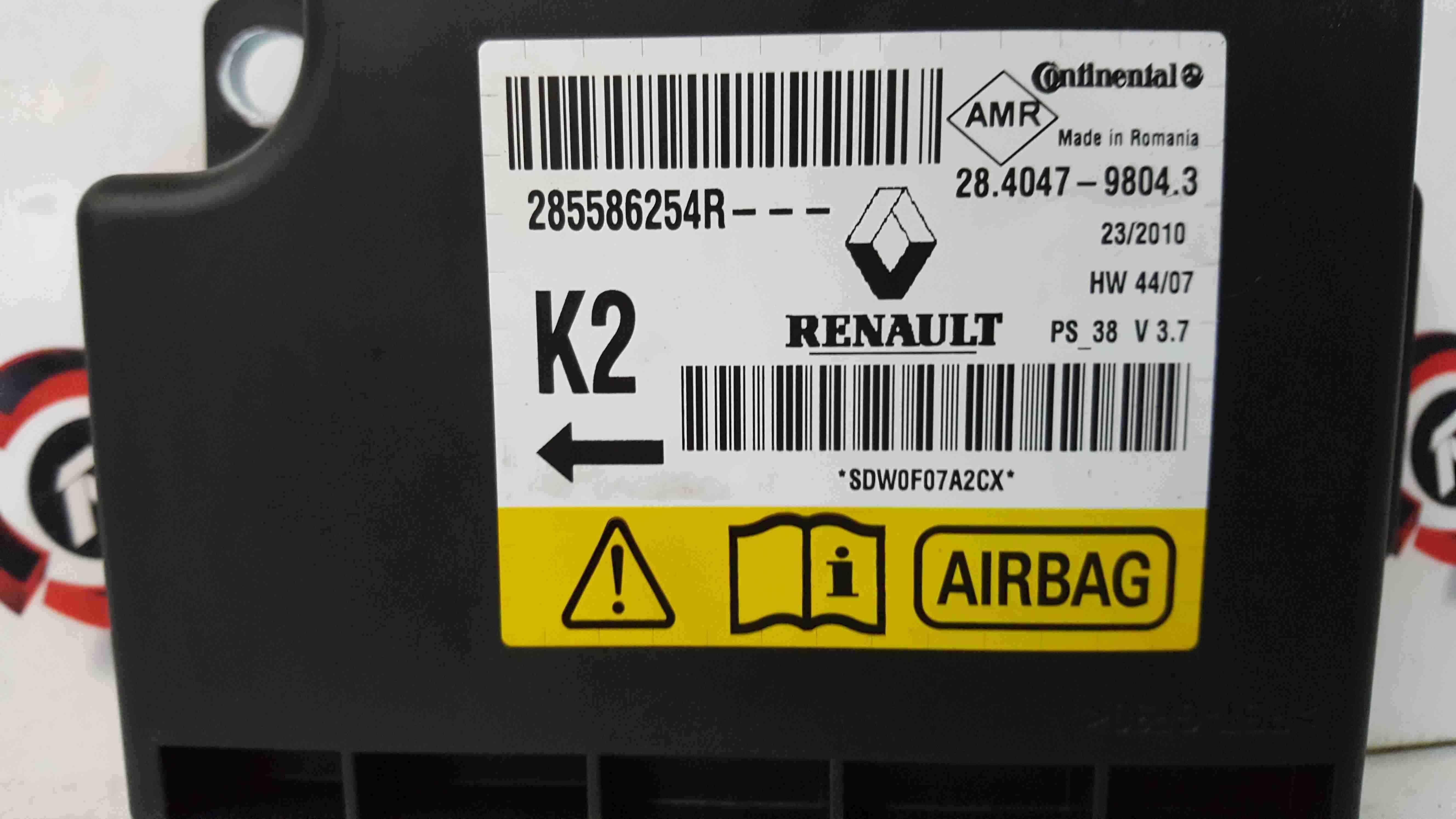 Renault Megane MK3 2008-2014 Airbag Module Computer 285586254R