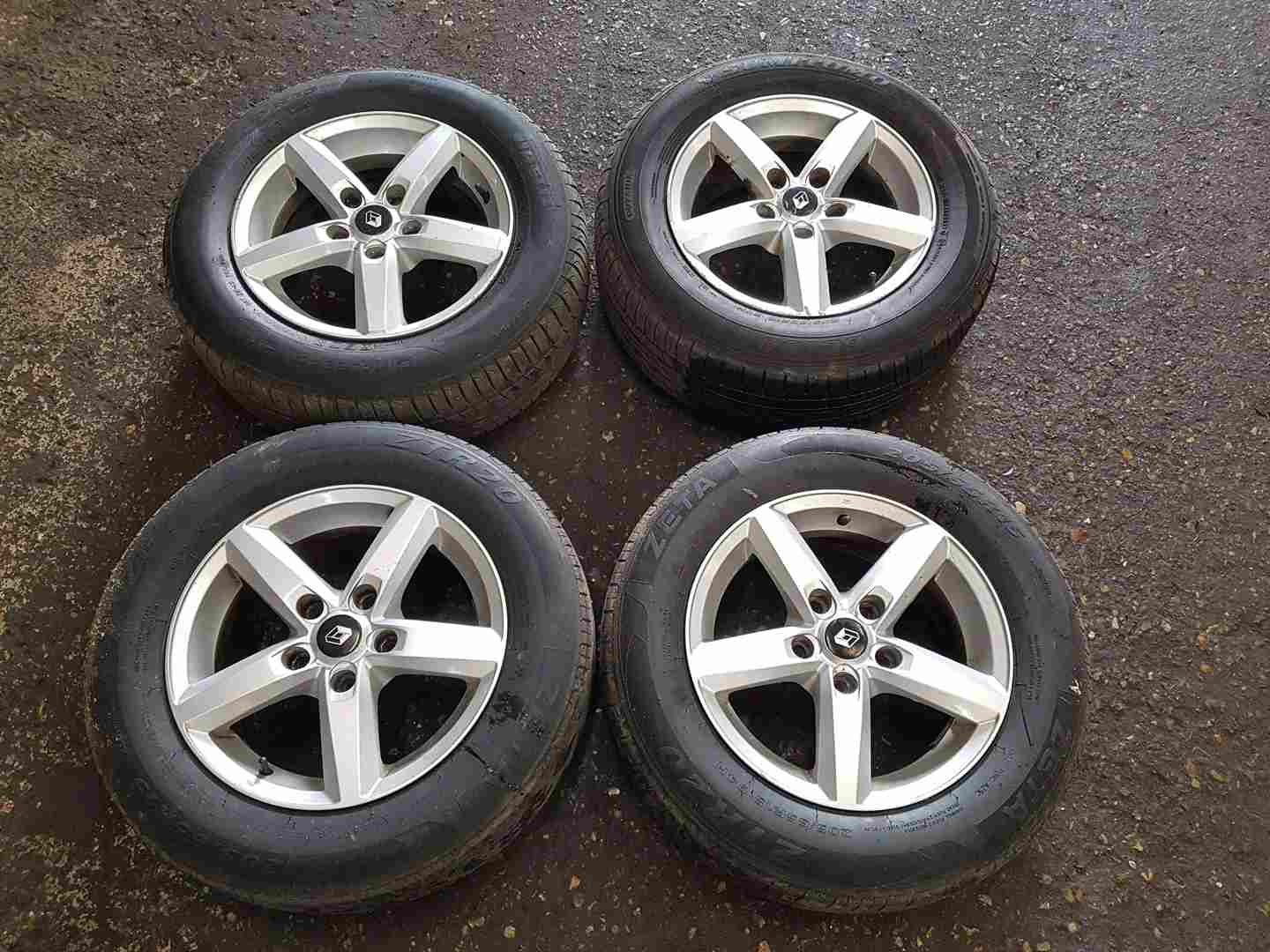 Renault Megane MK3 2008-2014 Alloy Wheels SET X4 15Inch + Tyres 205 65 15 6Mm