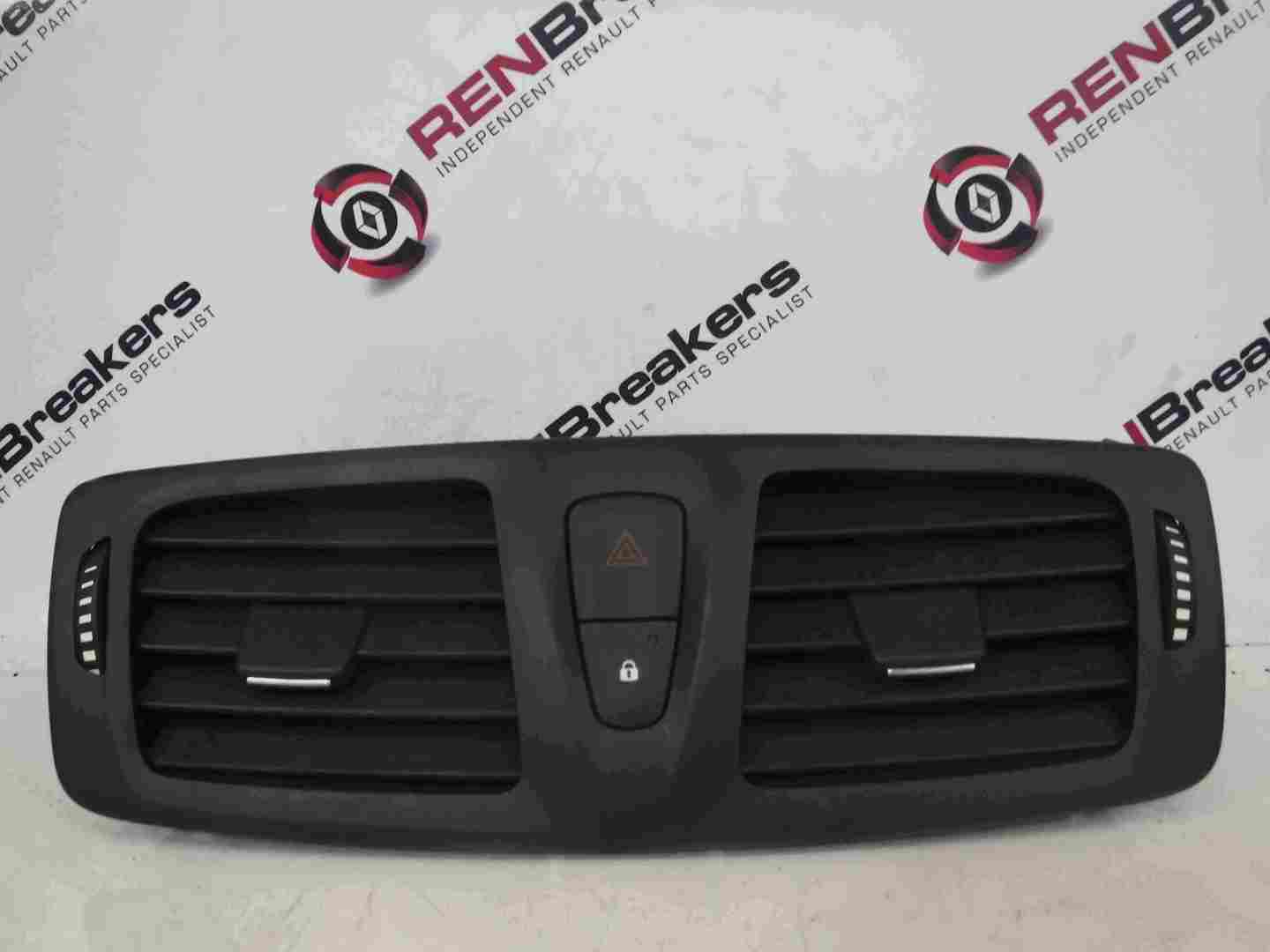 Renault Megane MK3 2008-2014 Centre Heater Vent Hazard Switch Plain Black