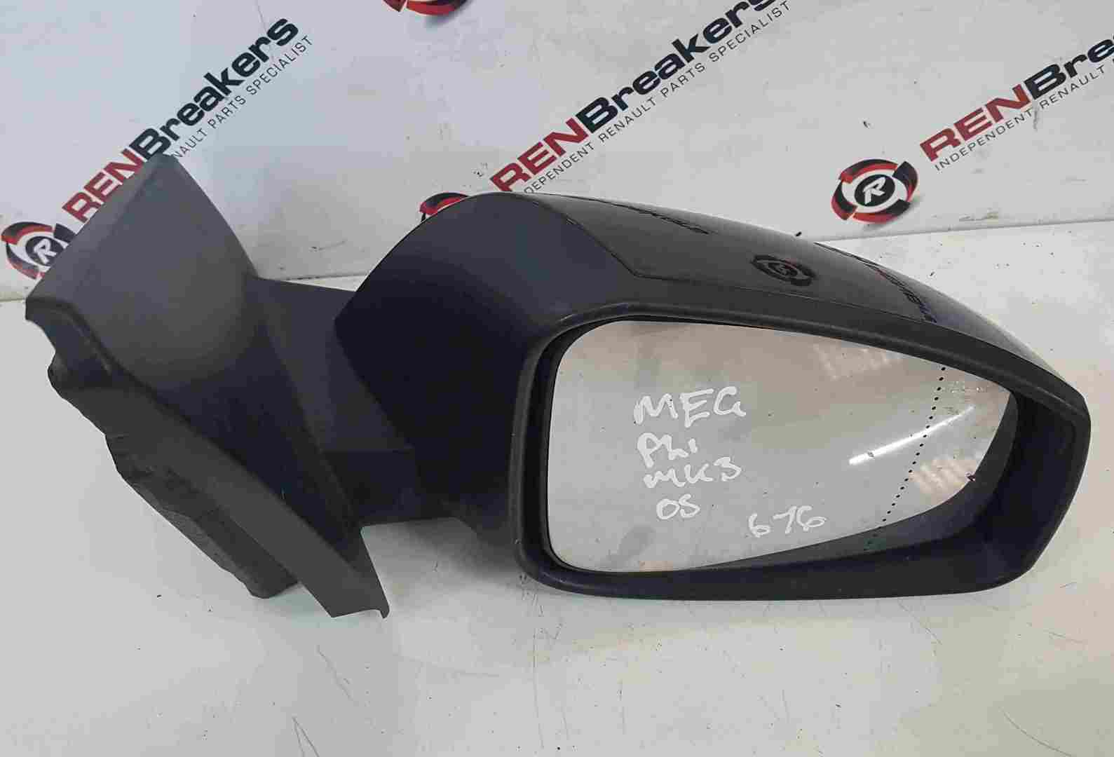 Thumb 2 Renault Megane MK3 2008-2014 Drivers OS Wing Mirror Black 676