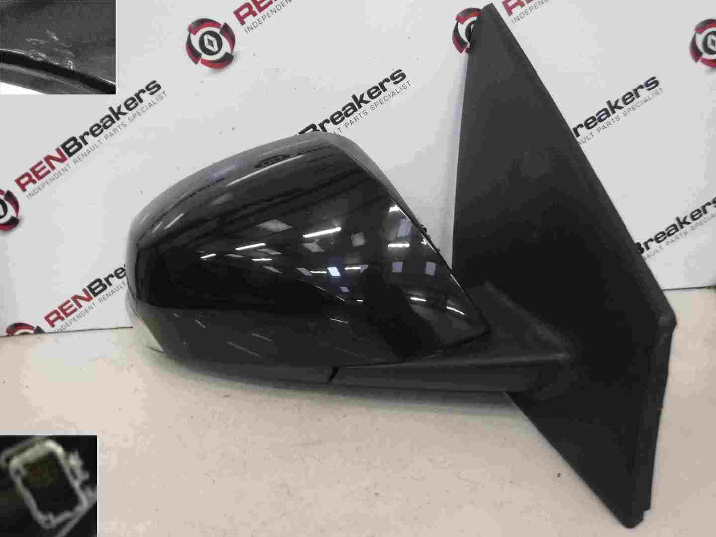 Renault Megane MK3 2008-2014 Drivers OS Wing Mirror Black 676 12523170D