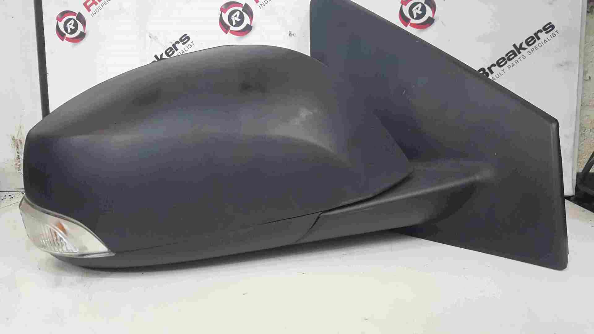 Renault Megane MK3 2008-2014 Drivers OS Wing Mirror Plain Black