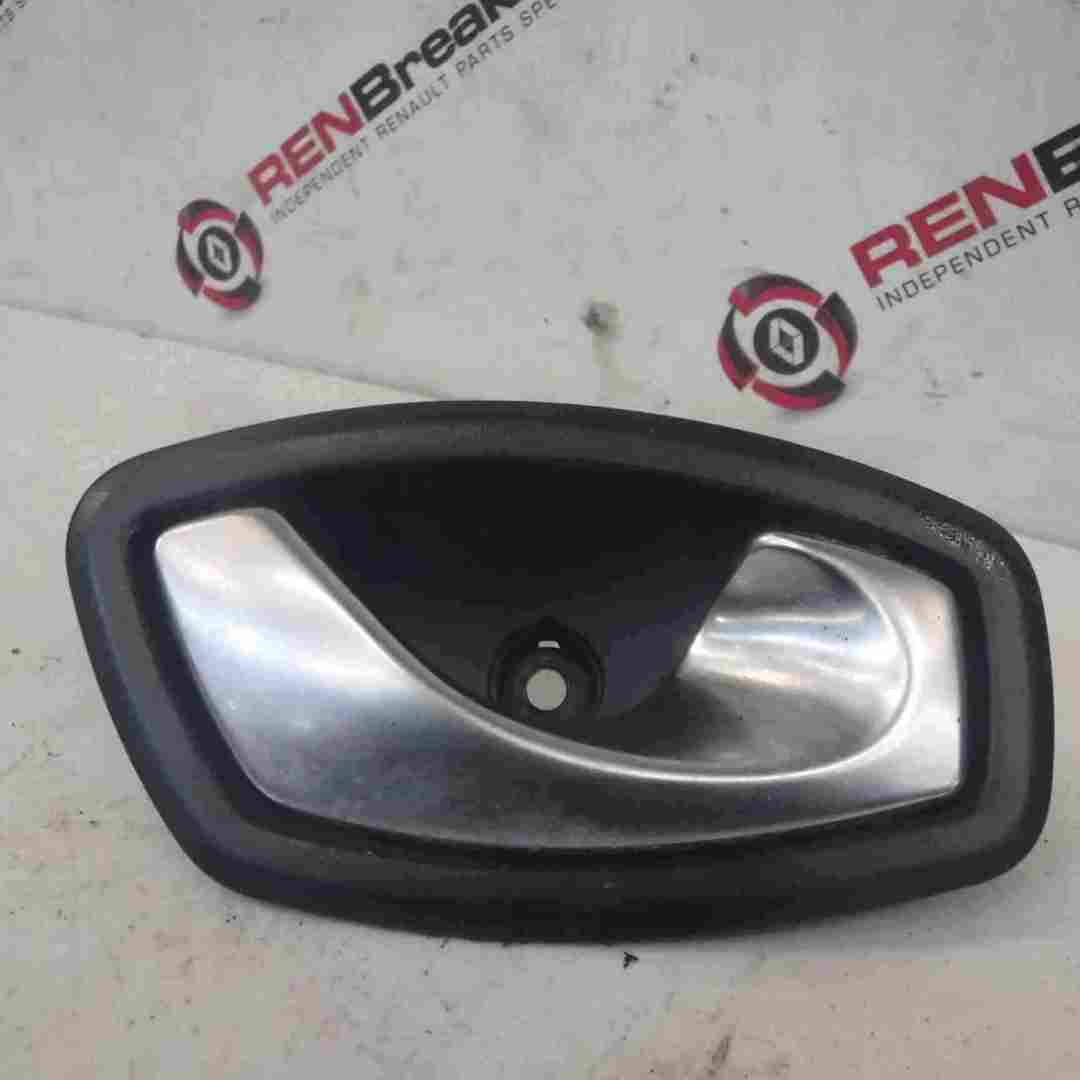 Renault Megane MK3 2008-2014 Drivers OSF Front Interior Door Handle Silver