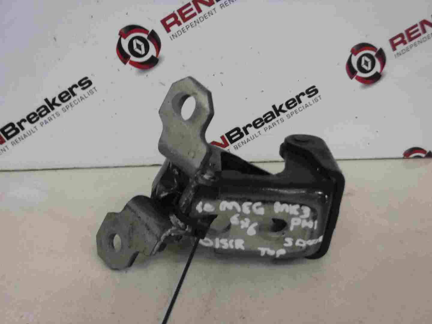 Renault Megane MK3 2008-2014 Drivers OSR Rear Door Hinges Black 676