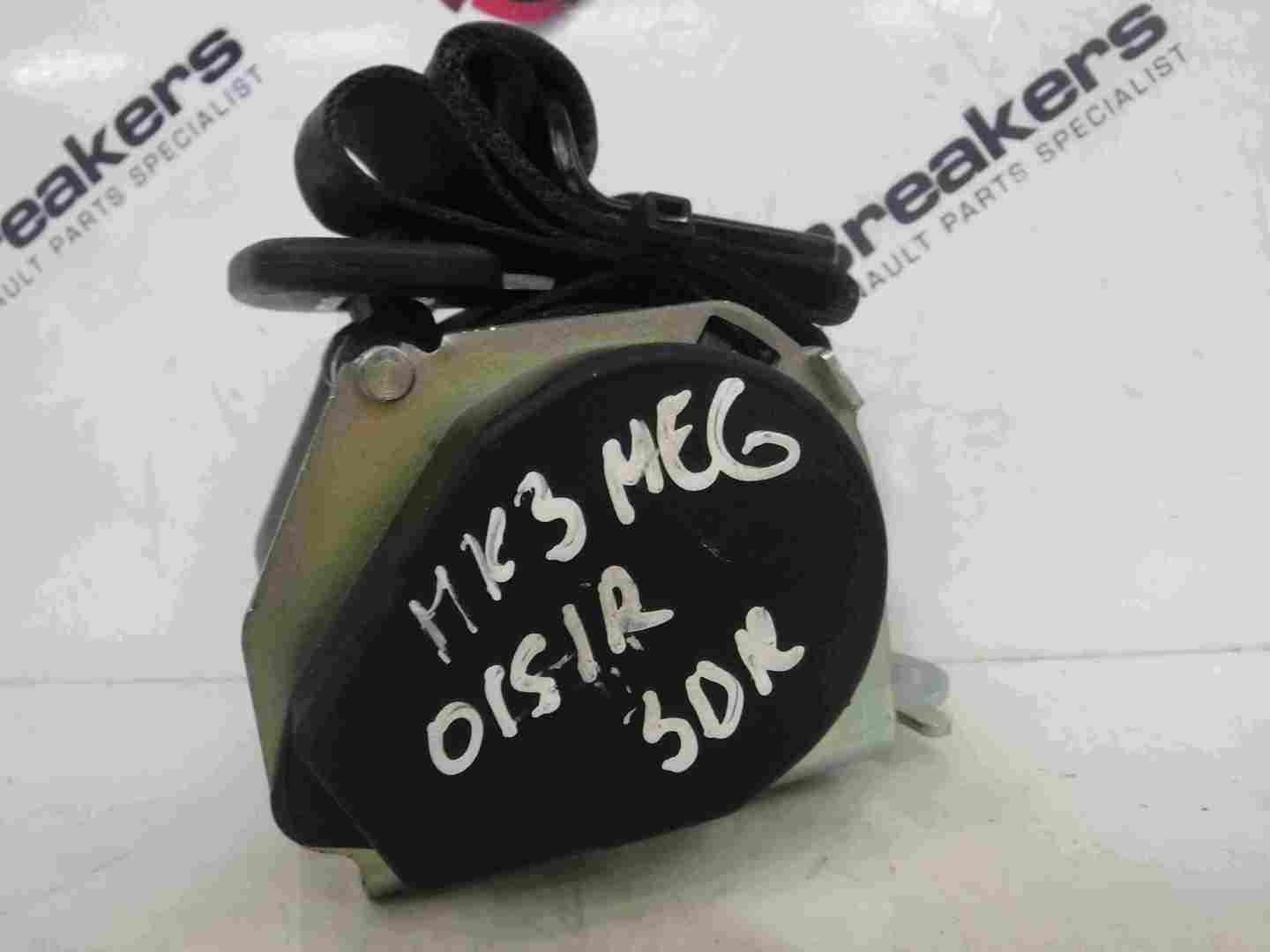 Renault Megane MK3 2008-2014 Drivers OSR Rear Seat Belt 3dr
