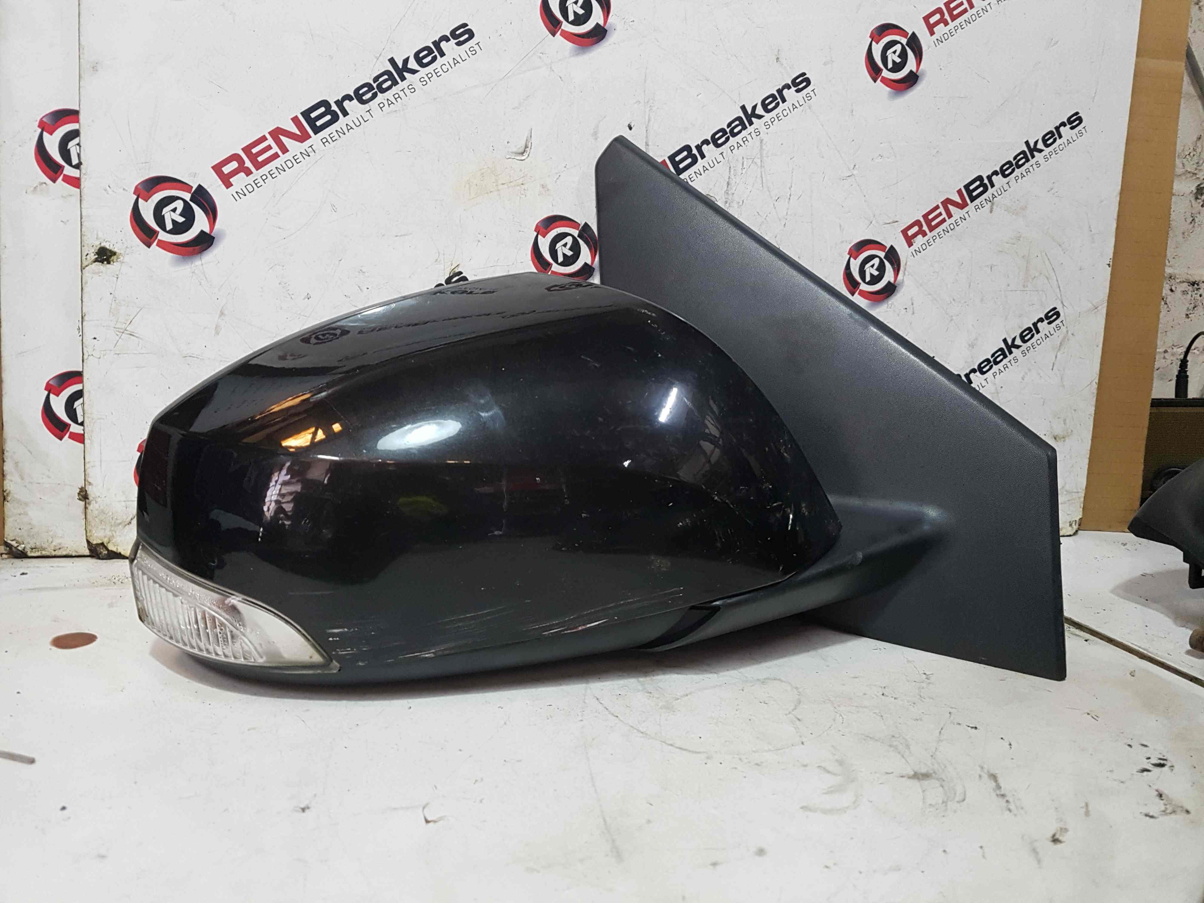 Thumb 7 Renault Megane MK3 2008-2014 Drivers Os Wing Mirror Black 676 ELECTRIC