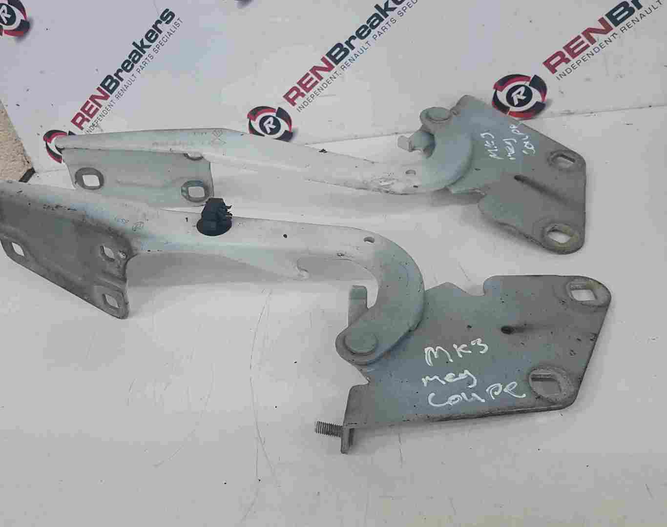Renault Megane MK3 2008-2014 Front Bonnet Hinges White 654000003R