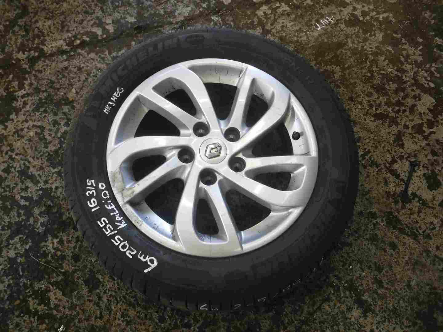 Renault Megane MK3 2008-2014 Kaleido Alloy Wheel + Tyre 205 55 16 6mm