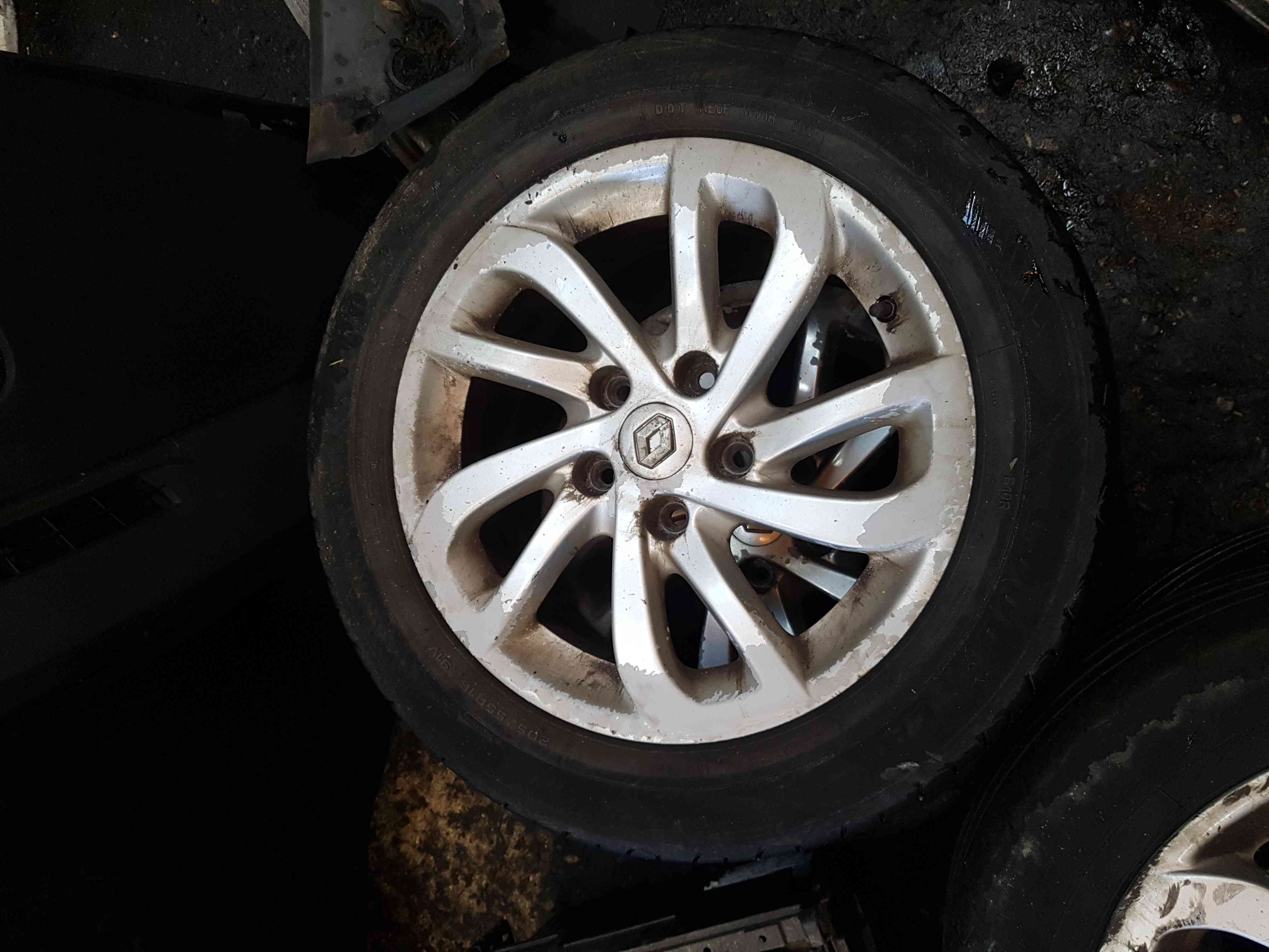 Renault Megane MK3 2008-2014 Kaleido Alloy Wheel + Tyre 205 55 16 Inch 5Mm 3/5