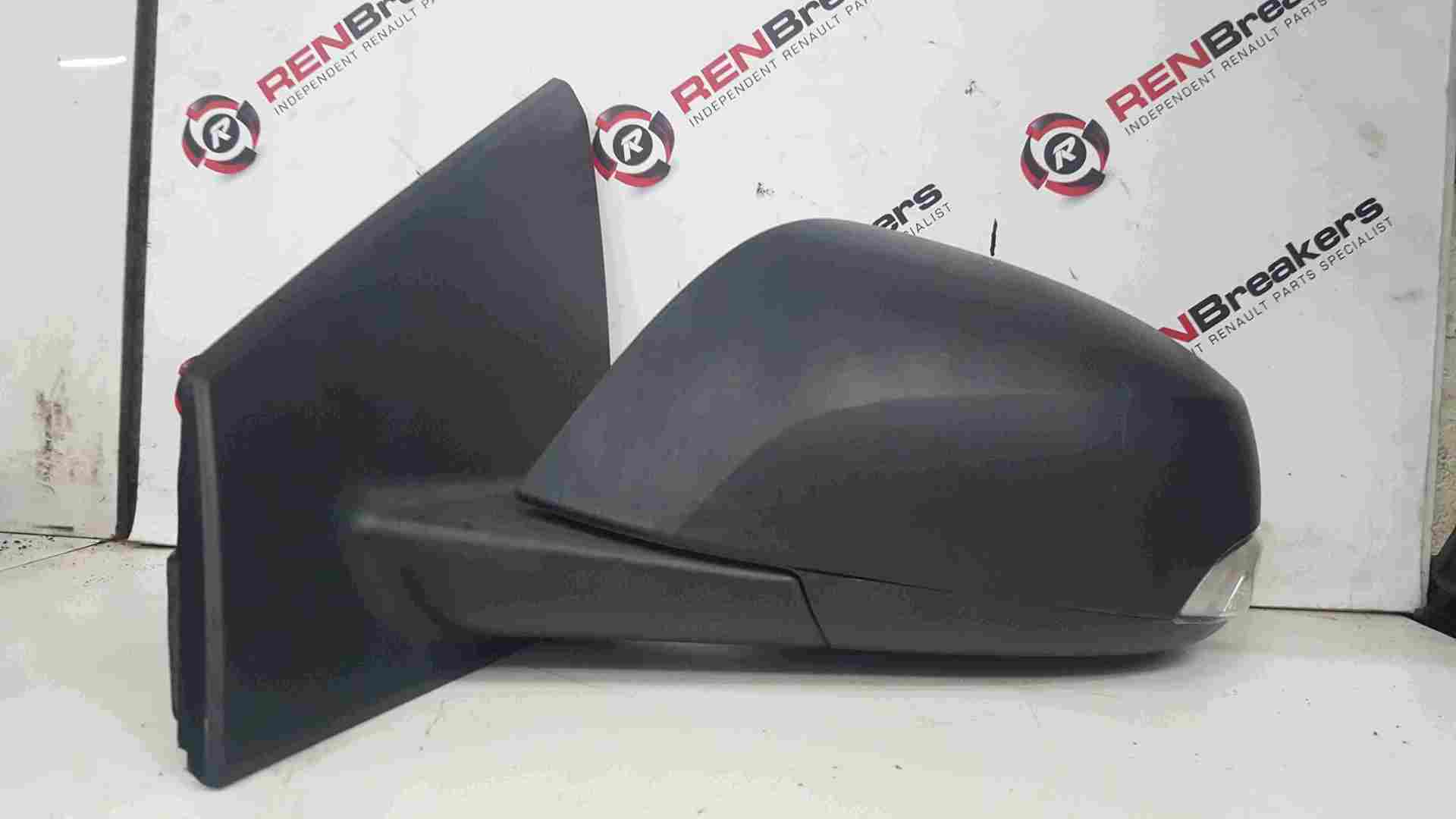 Renault Megane MK3 2008-2014 Passenger NS Wing Mirror Plain Black