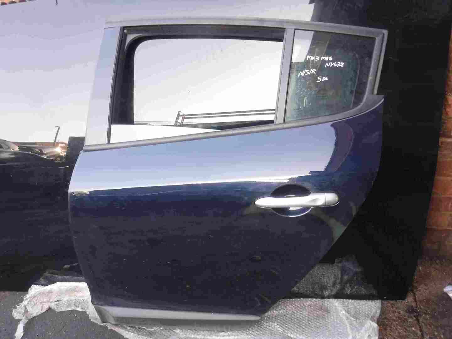 Renault Megane MK3 2008-2014 Passenger NSR Rear Door Blue NV472