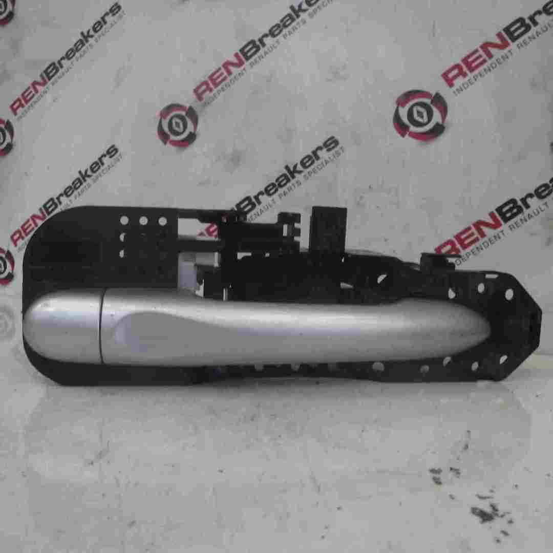Renault Megane MK3 2008-2014 Passenger NSR Rear Exterior Door Handle Silver