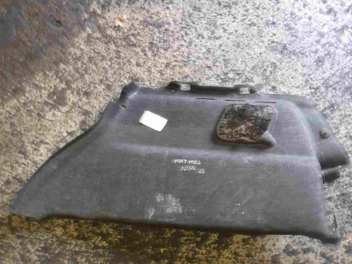 Renault Megane MK3 2008-2014 Passenger NSR Rear Quarter Carpet Insert