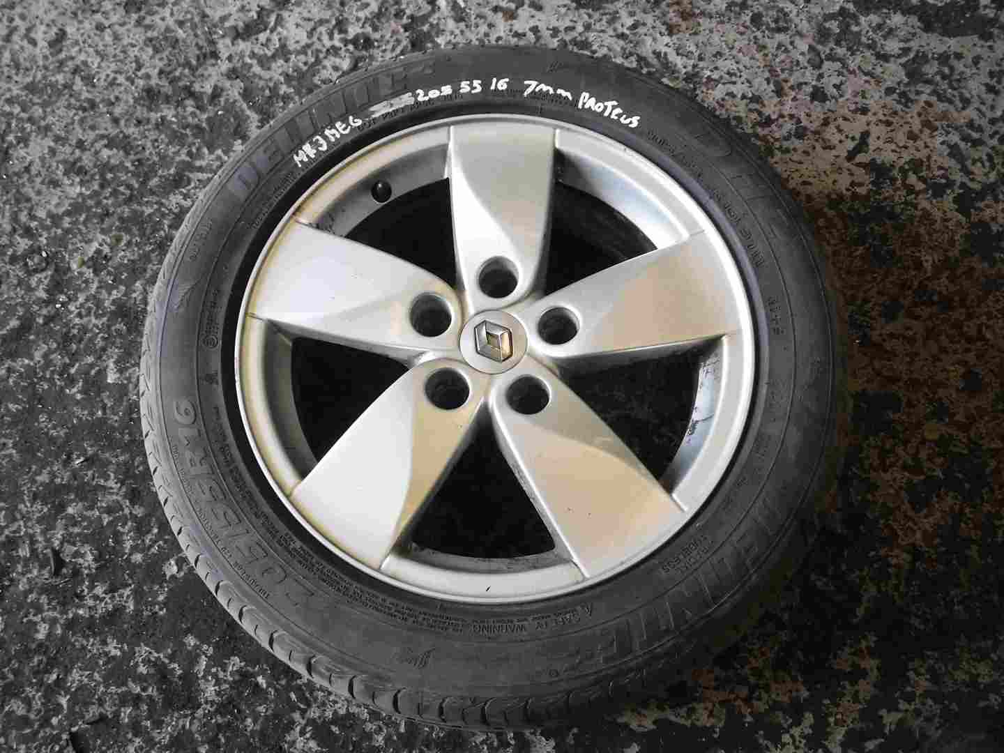 Renault Megane MK3 2008-2014 Proteus Alloy Wheel + Tyre 205 55 16inch 7mm