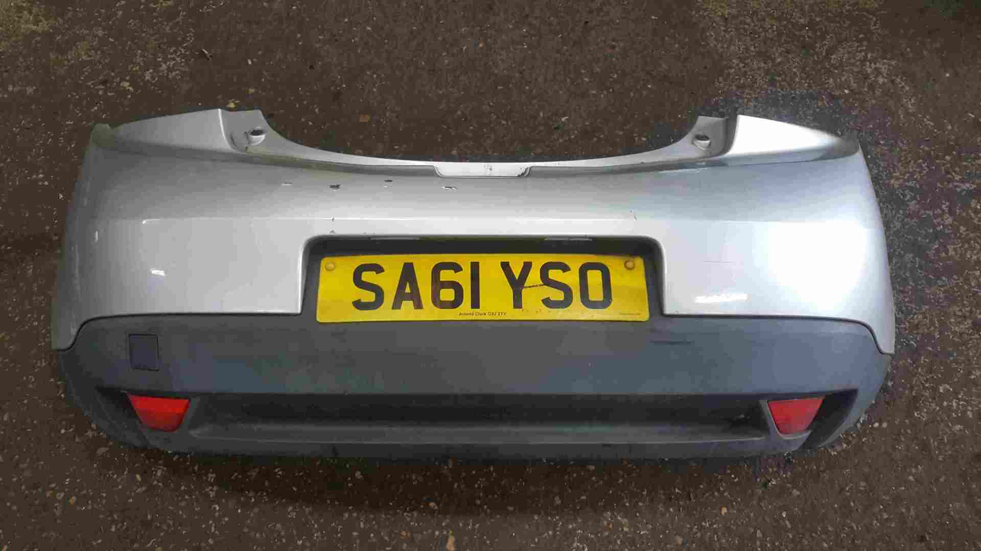 Renault Megane Coupe MK3 2008-2014 Rear Bumper Silver TED69