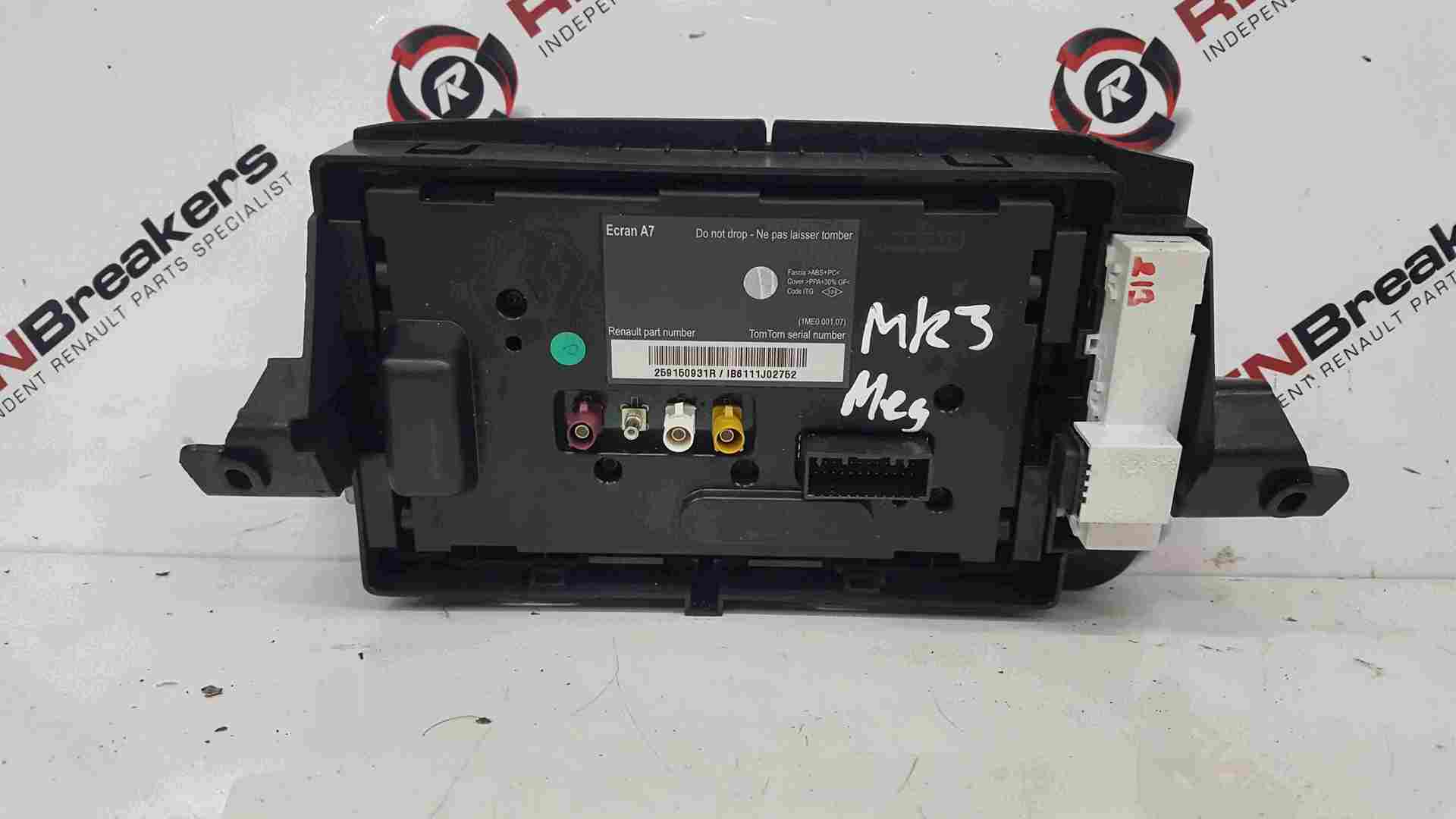 Thumb 2 Renault Megane MK3 2008-2014 Sat Nav Display Screen + Remote 259150931R