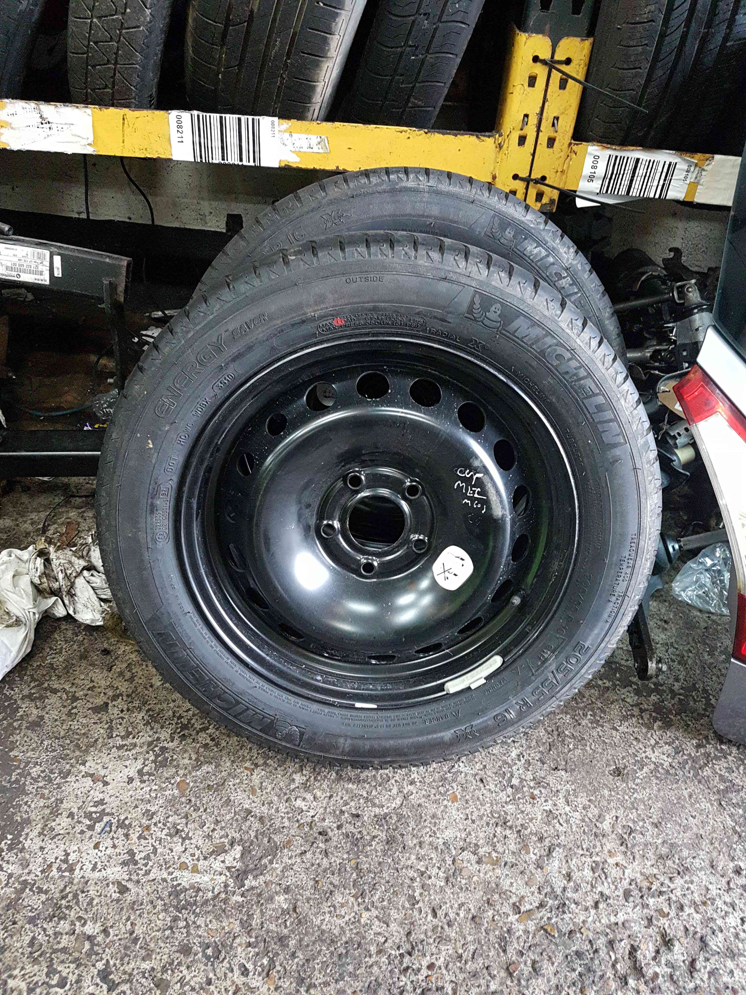 Thumb 4 Renault Megane MK3 2008-2014 Steel Spare Wheel + MIchelin Tyre 205 55 16 7Mm 5/5