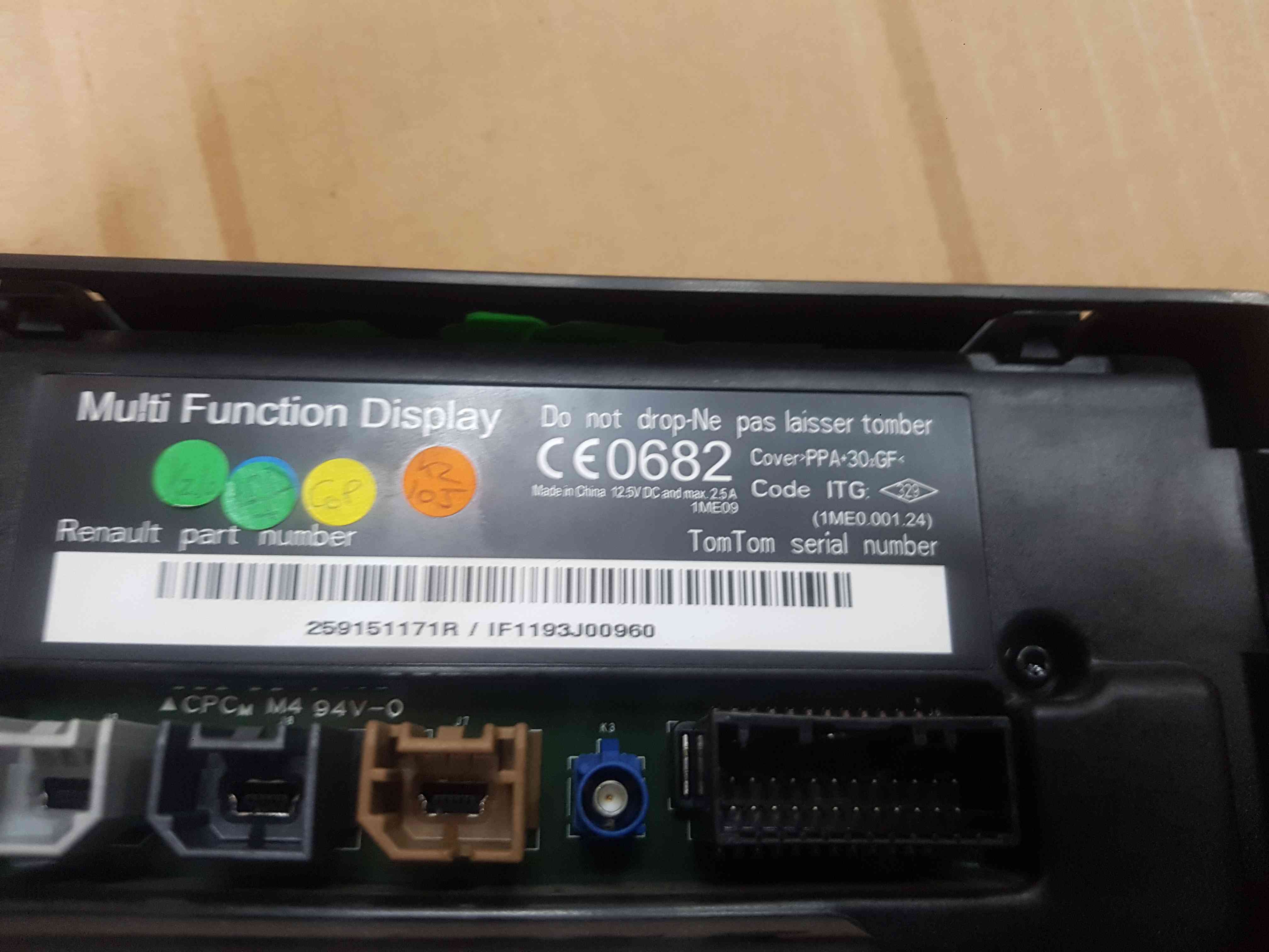 Thumb 5 Renault Megane MK3 2008-2014 TOM Tom SAT Nav Display Screen 259151171R